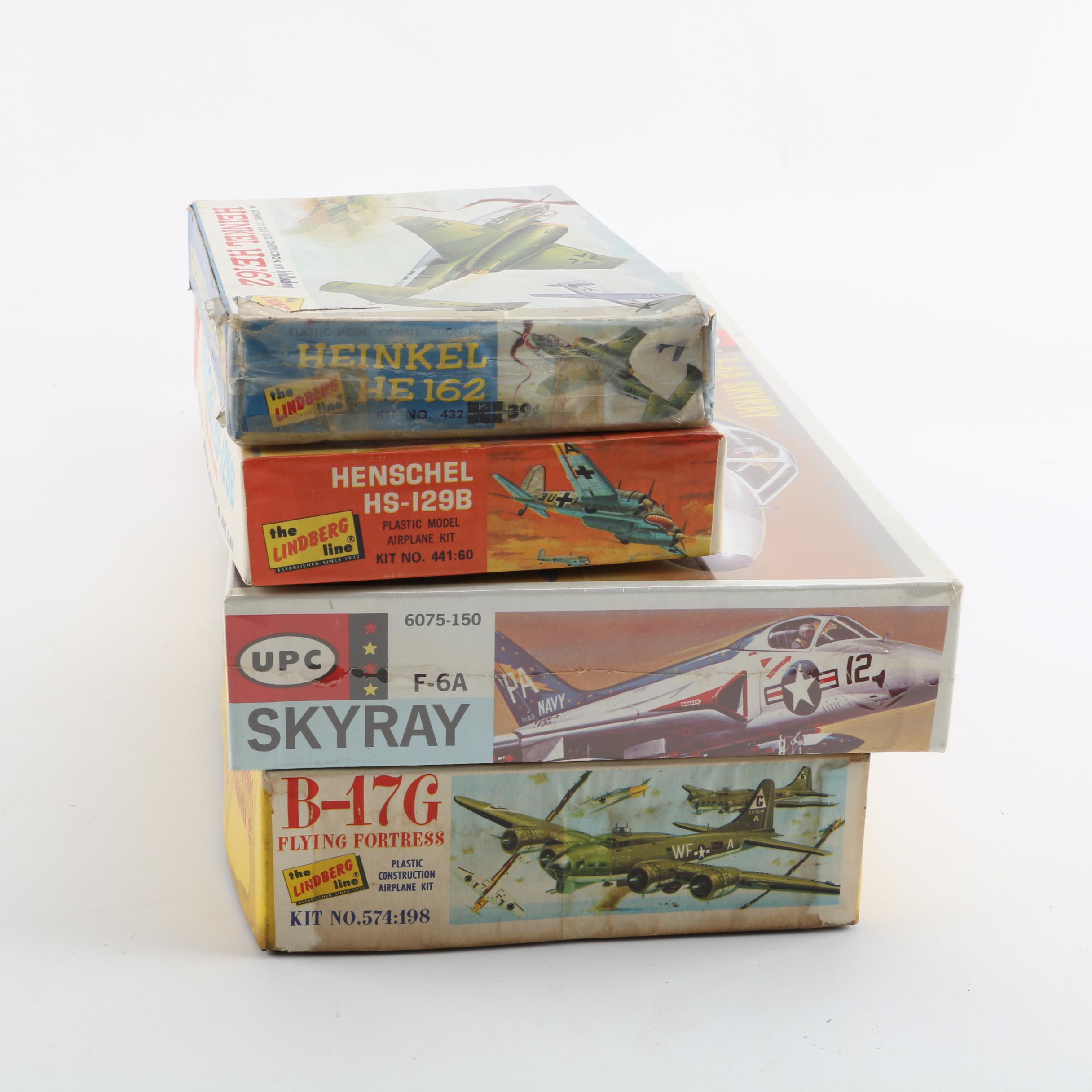 Military Aircraft Model Kits Including Lindberg