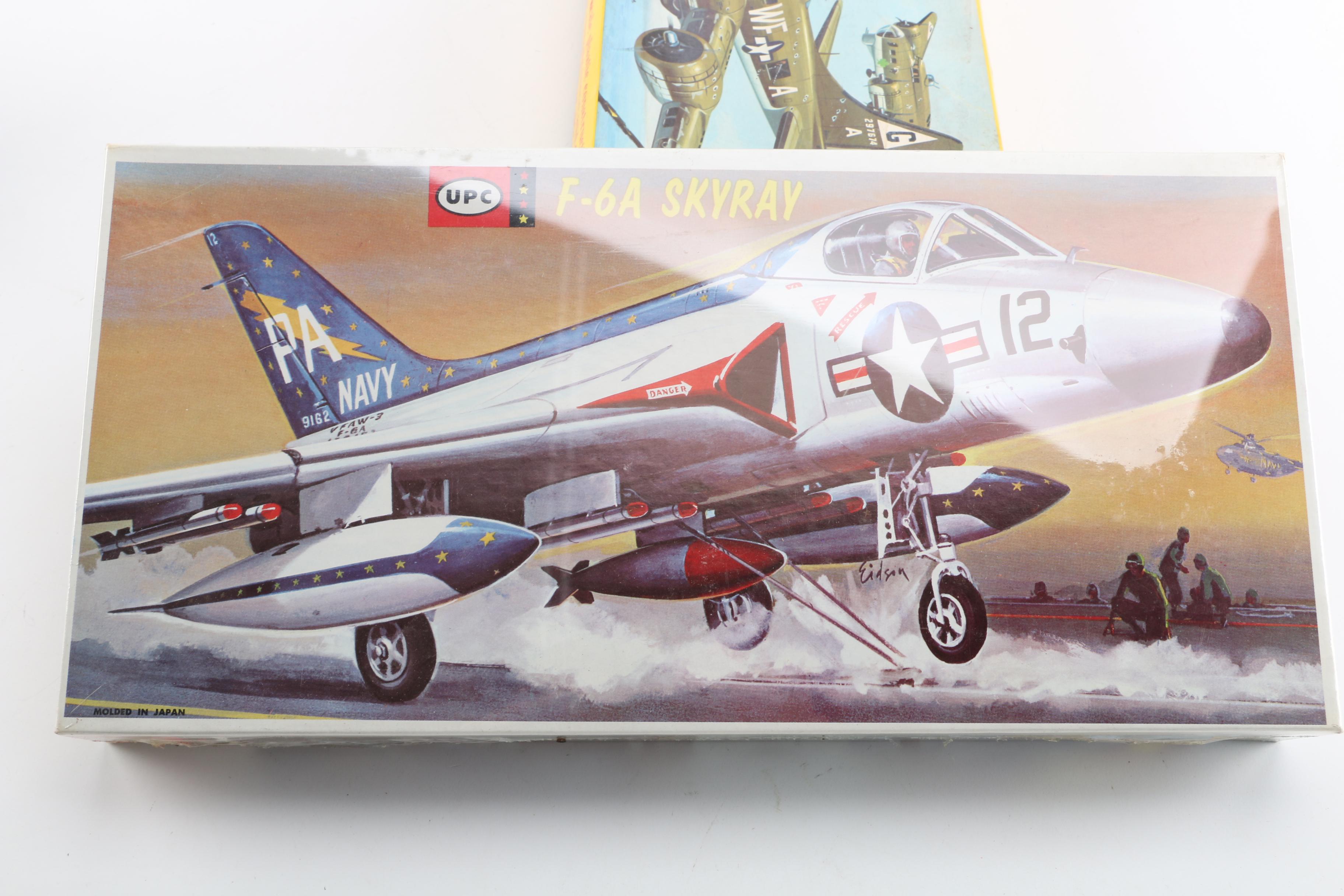 Military Aircraft Model Kits Including Lindberg