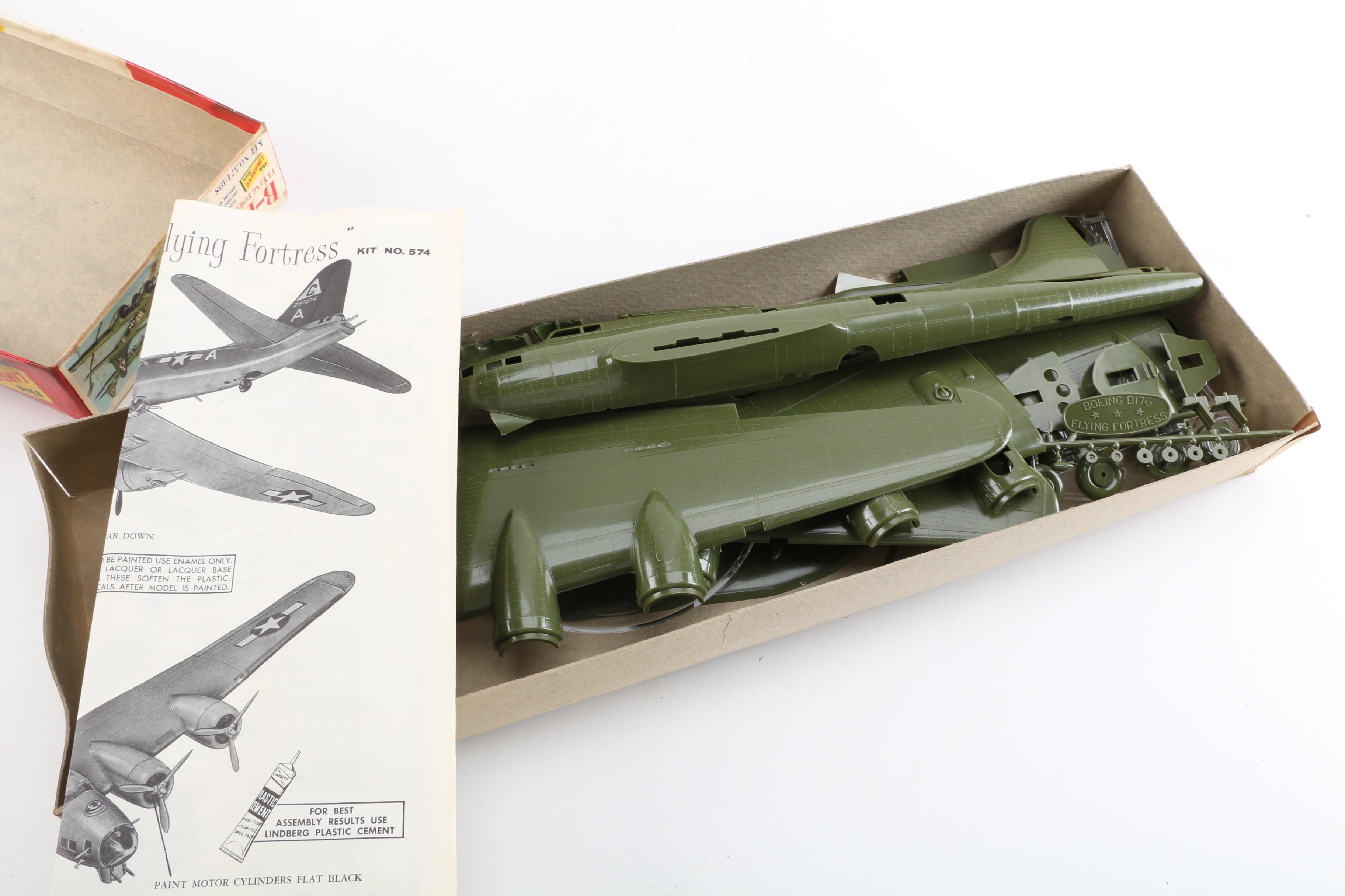 Military Aircraft Model Kits Including Lindberg