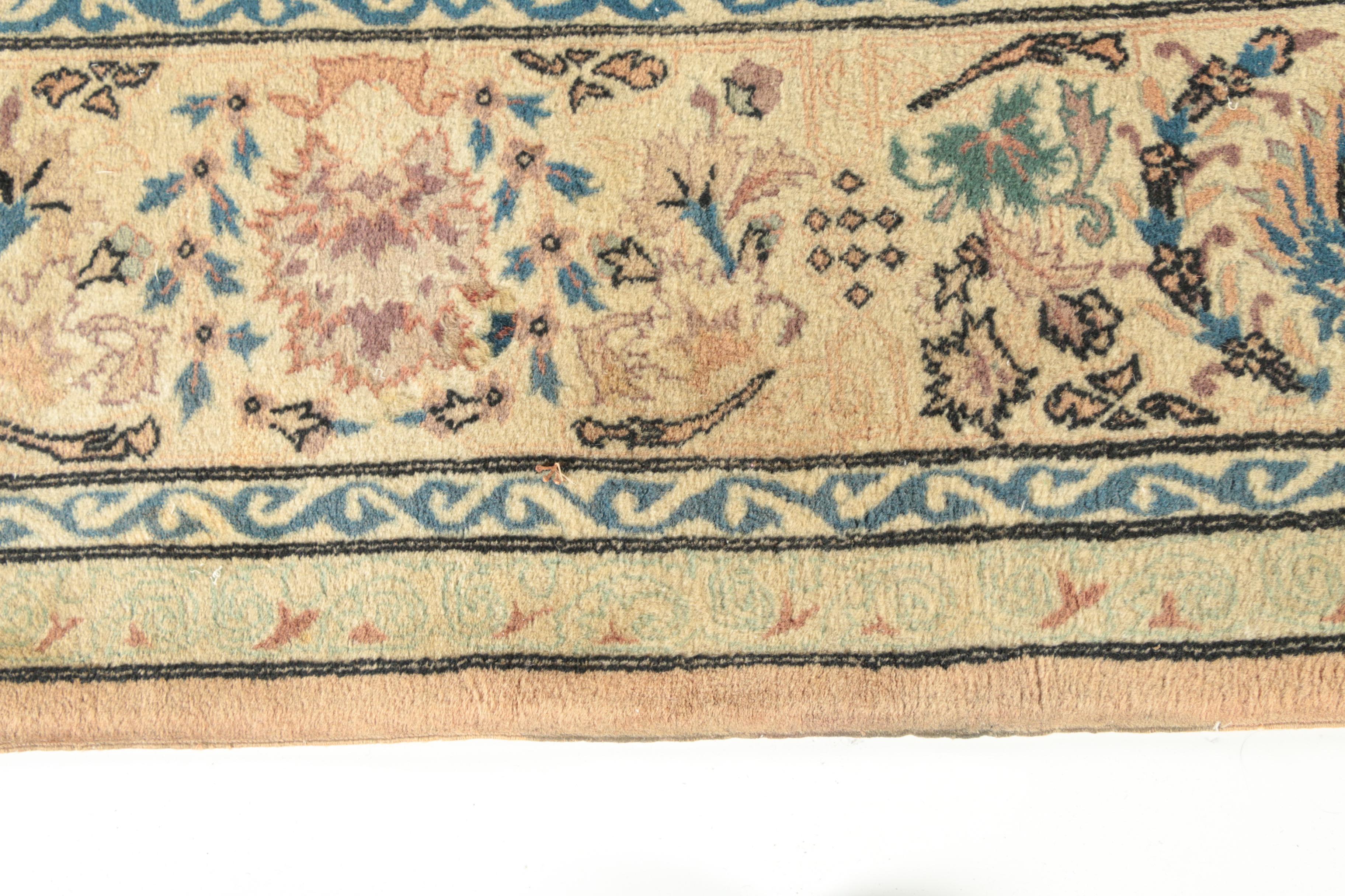 Finely Hand-Knotted Persian Tabriz Wool Room Sized Rug