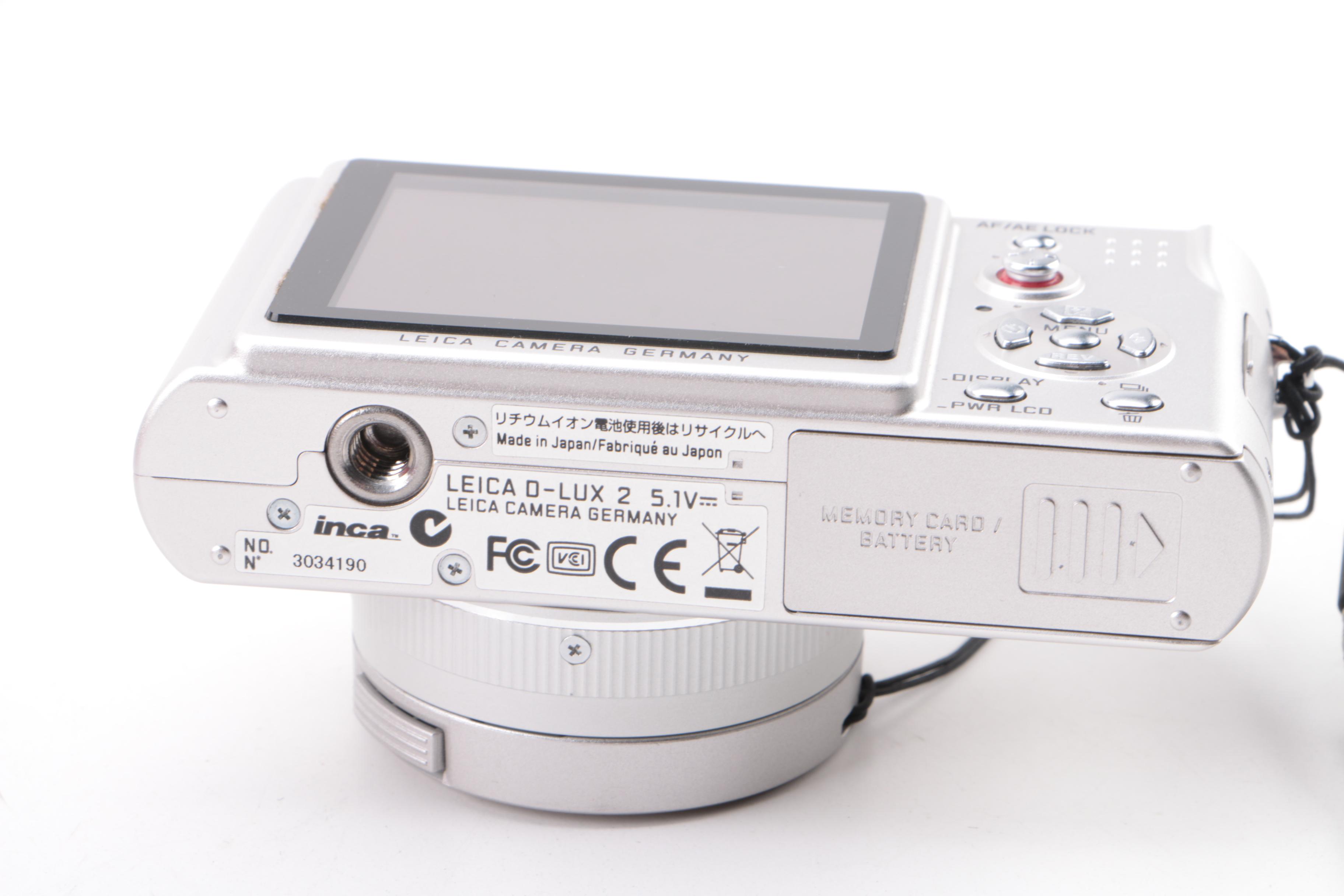 Leica D-LUX 2 Digital Camera with Case and Accessories