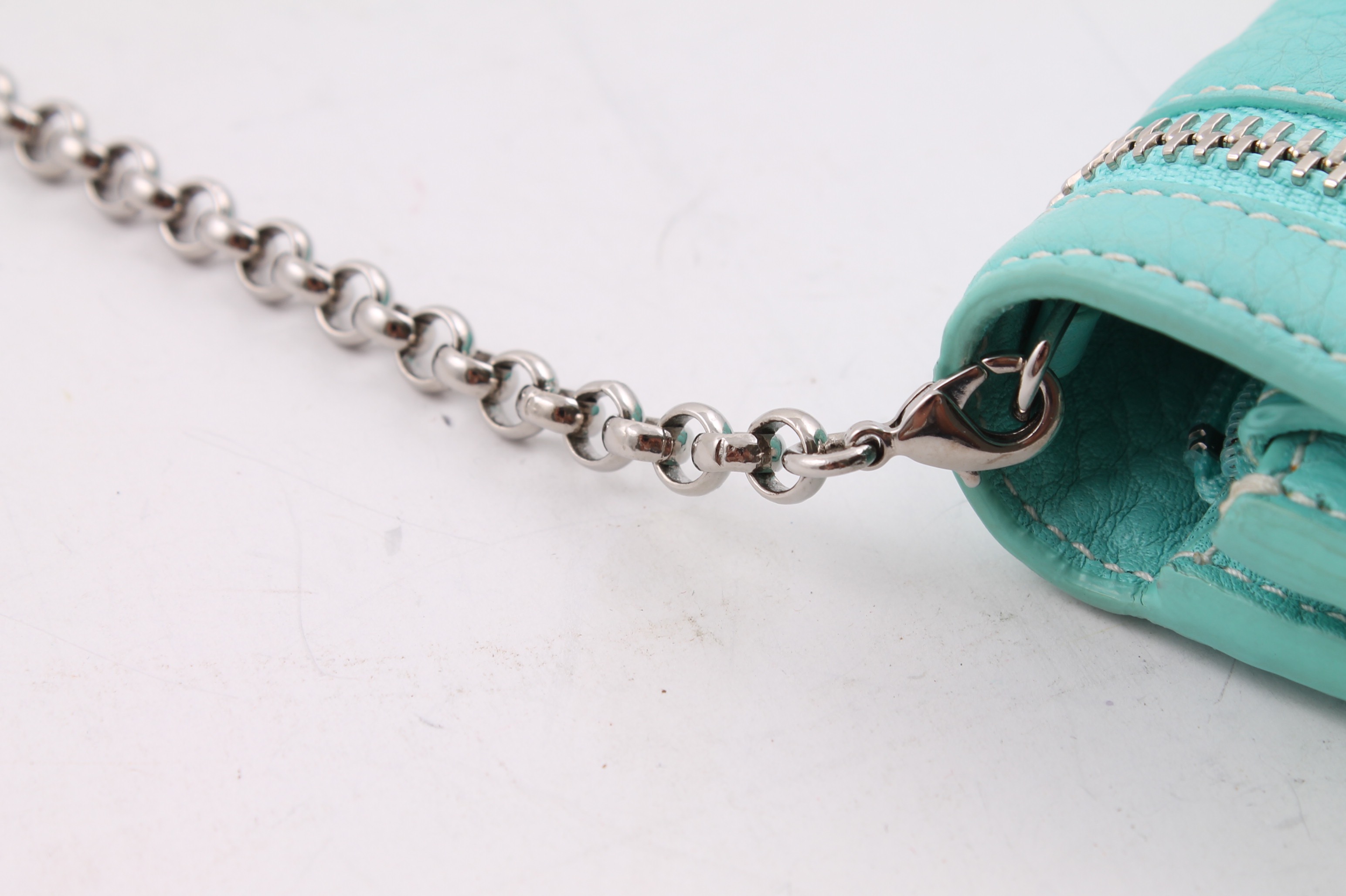 Tiffany & Co. Blue Leather Crossbody Bag