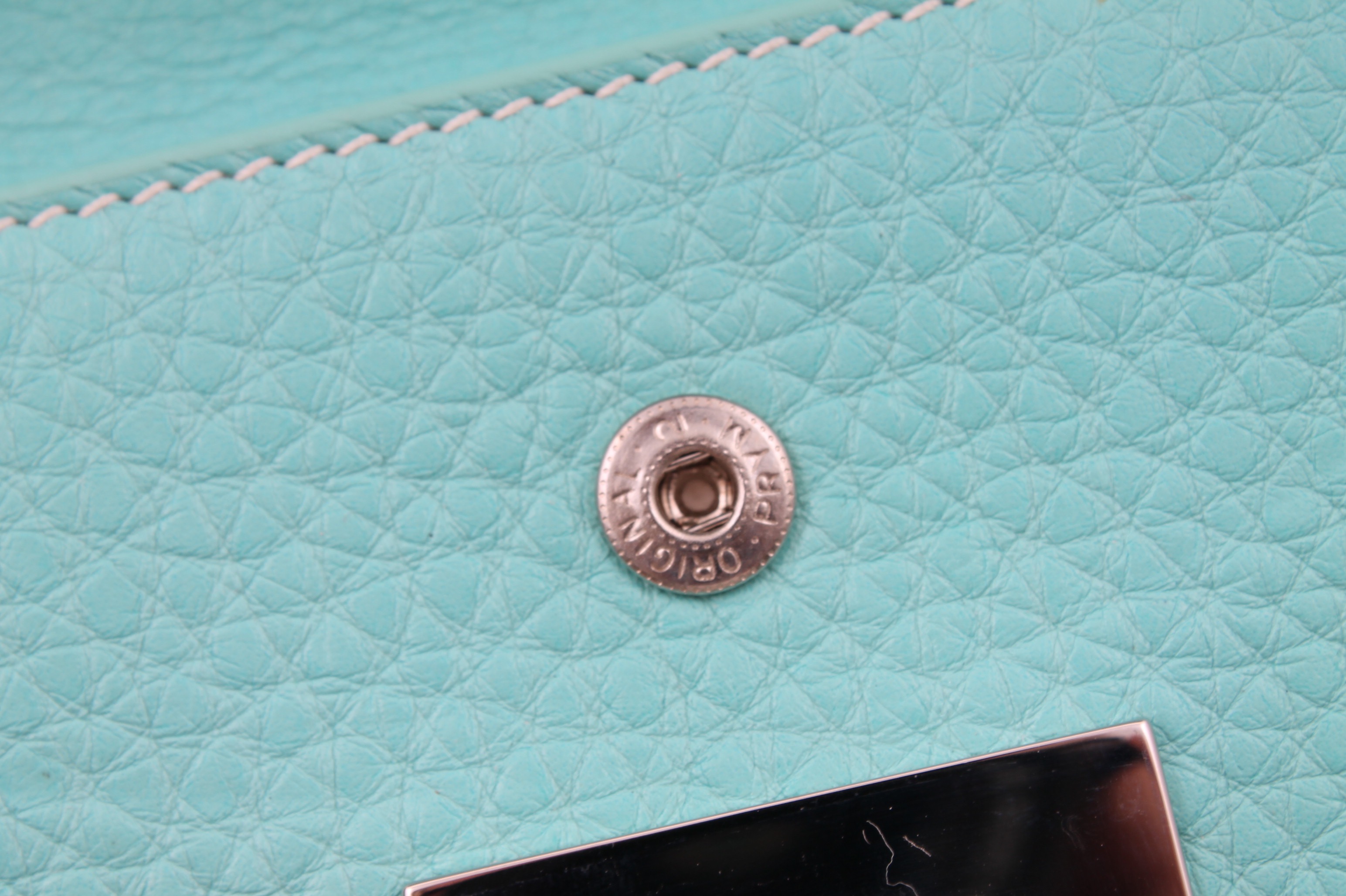 Tiffany & Co. Blue Leather Crossbody Bag