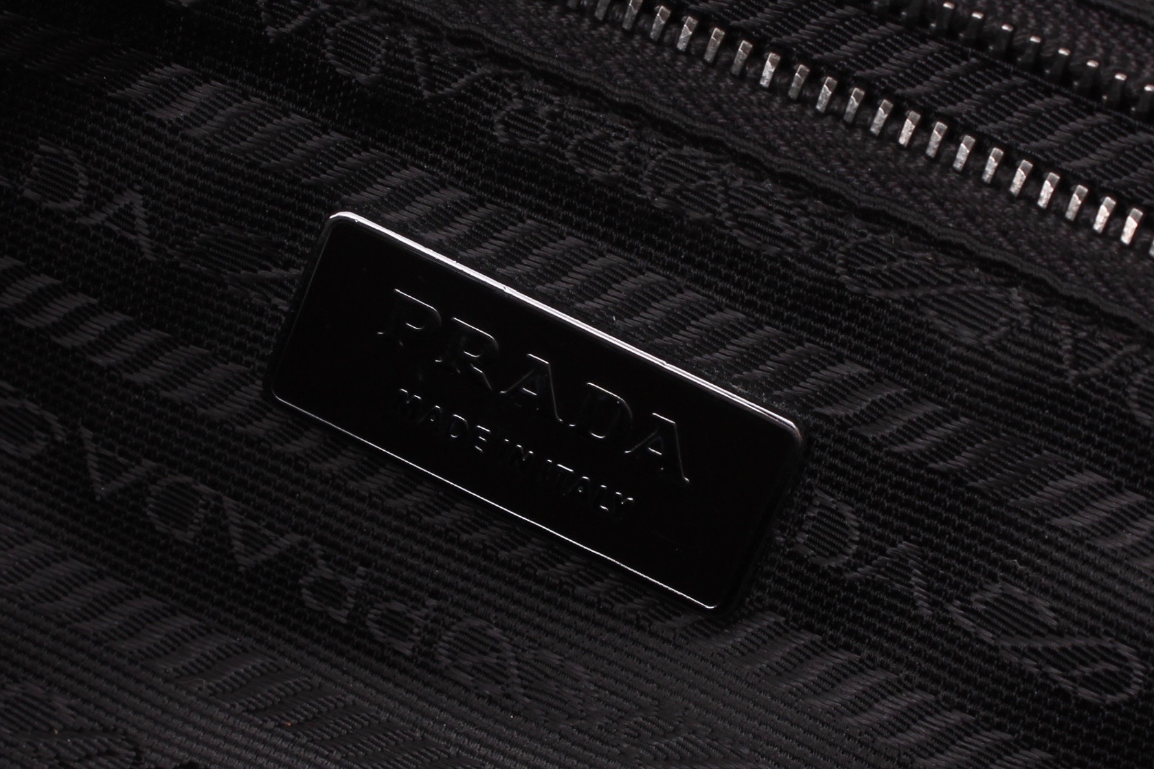 Prada Smoke Grey Patent Leather Handbag