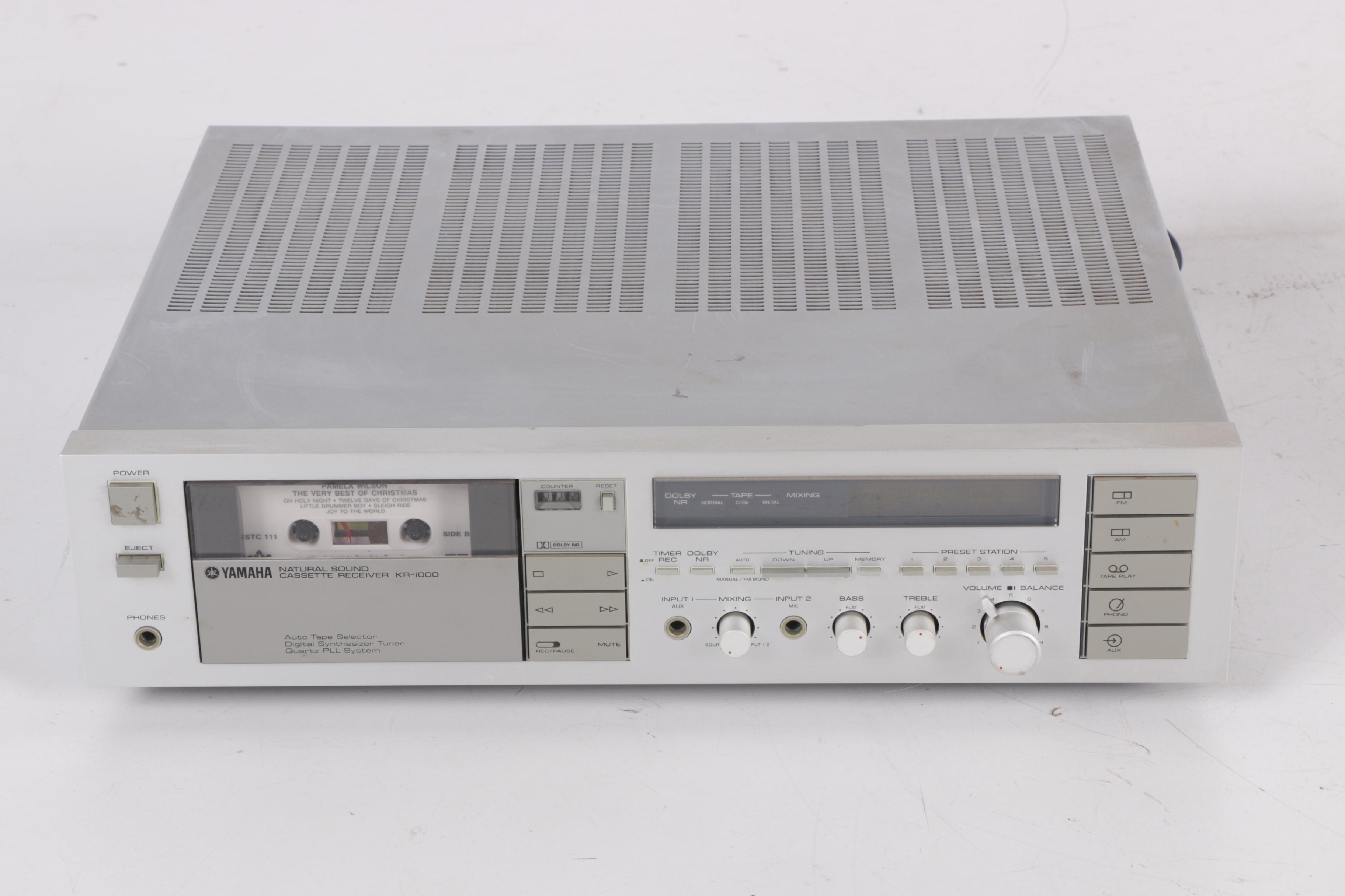 Sanyo Belt Drive TP-1005 Turntable and Yamaha KR-1000 Receiver