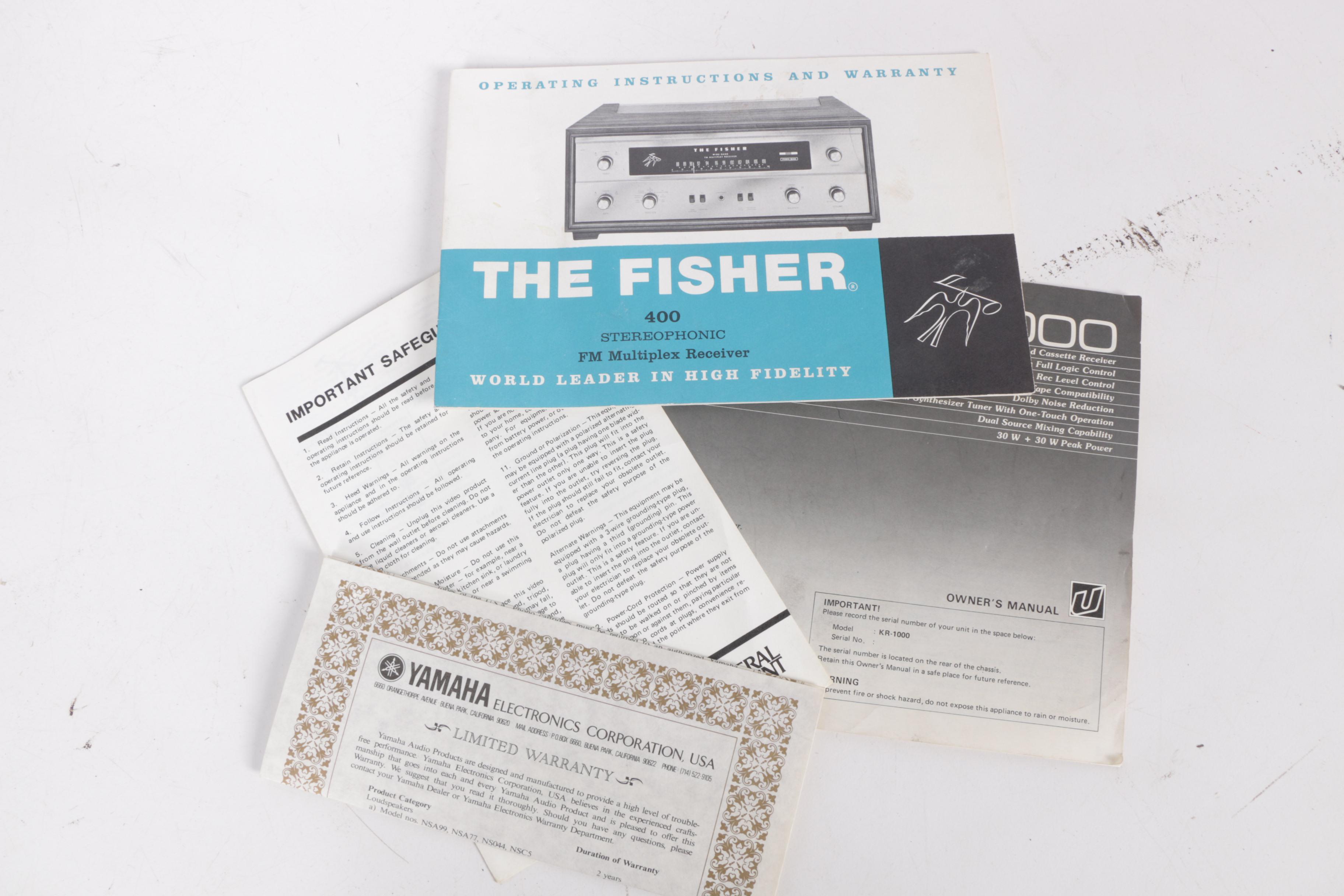 Sanyo Belt Drive TP-1005 Turntable and Yamaha KR-1000 Receiver