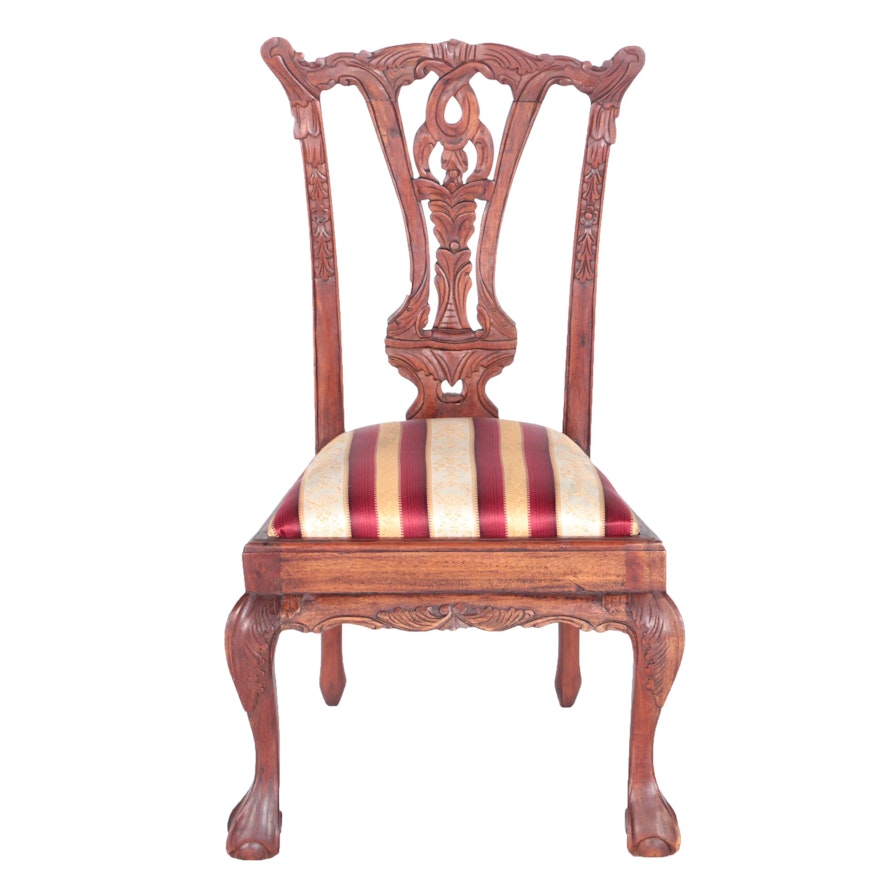 Vintage Chippendale Style Mahogany Child's Chair