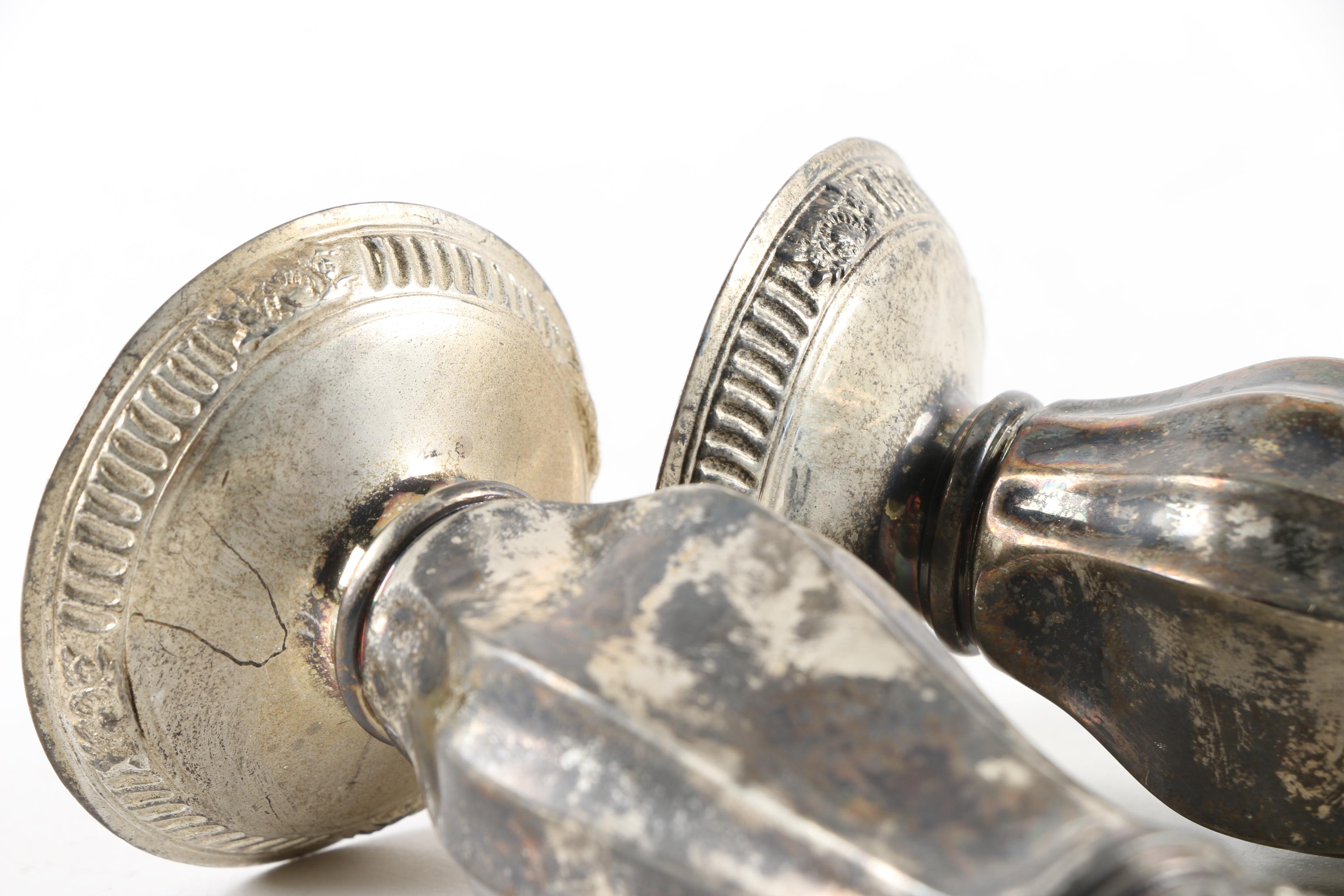 Silver Plate Fluted Shakers