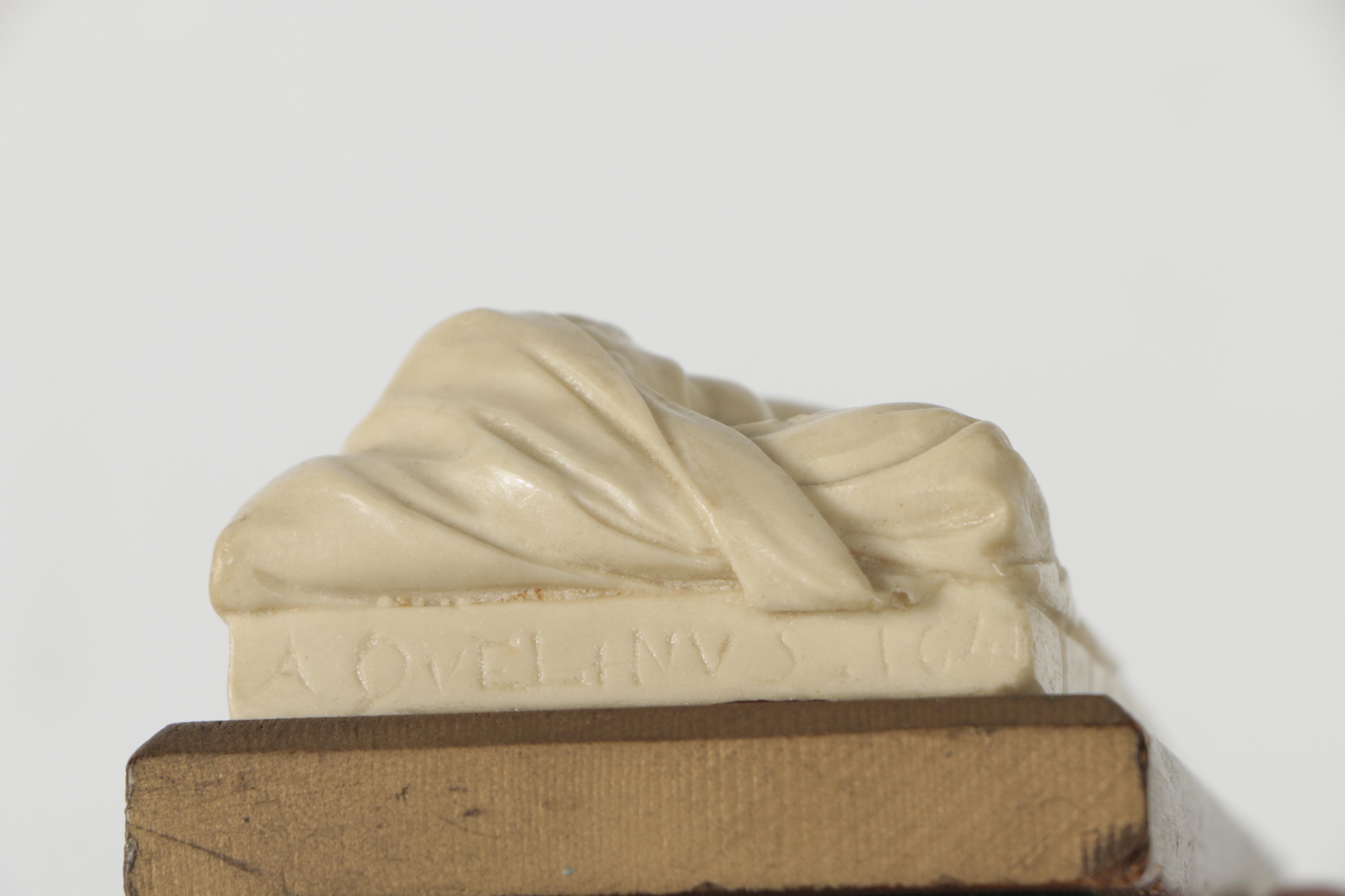 Reproduction Plaster Sculpture After Artus Quellinus I "Sleeping Infant"