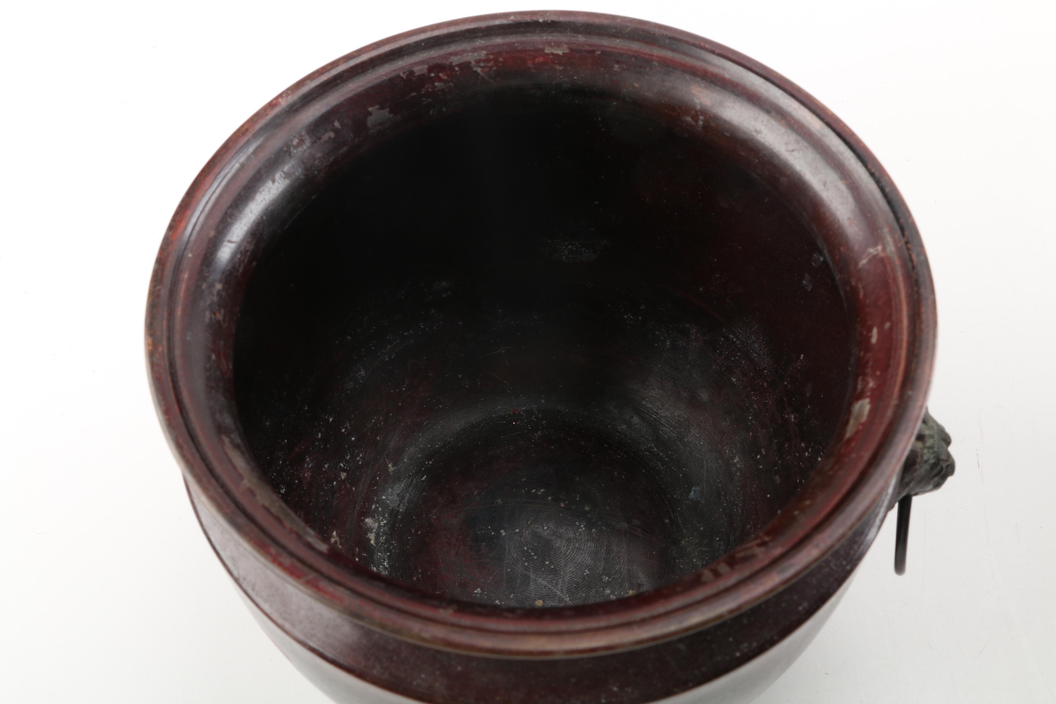 Vintage Tin Canisters and Ceramic Planter