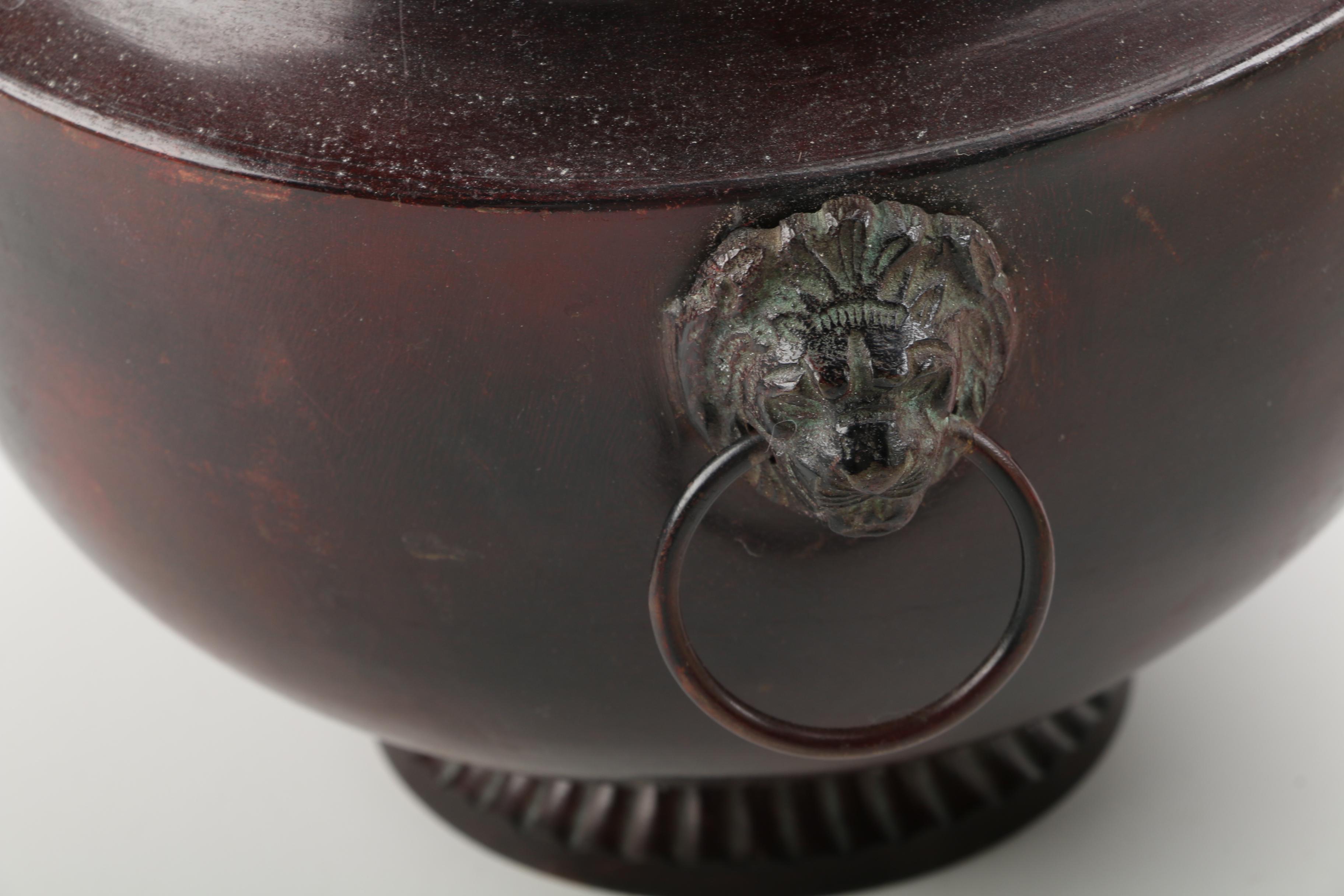 Vintage Tin Canisters and Ceramic Planter