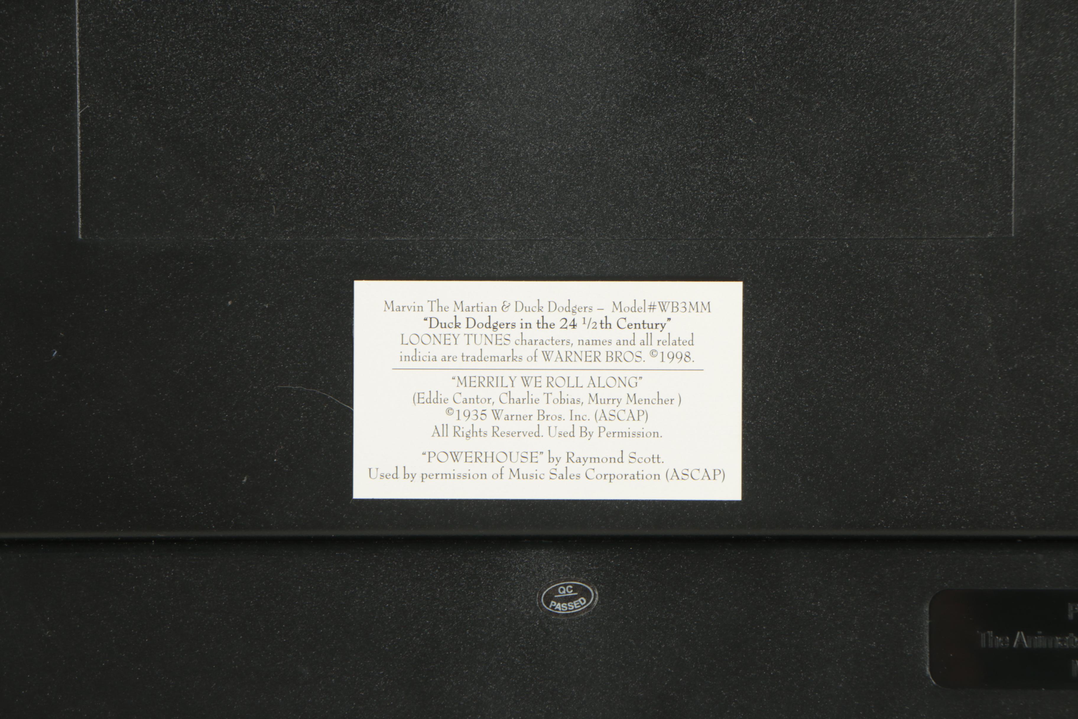 Warner Brothers Animated Animations "Duck Dodgers in the 24 1/2th Century"