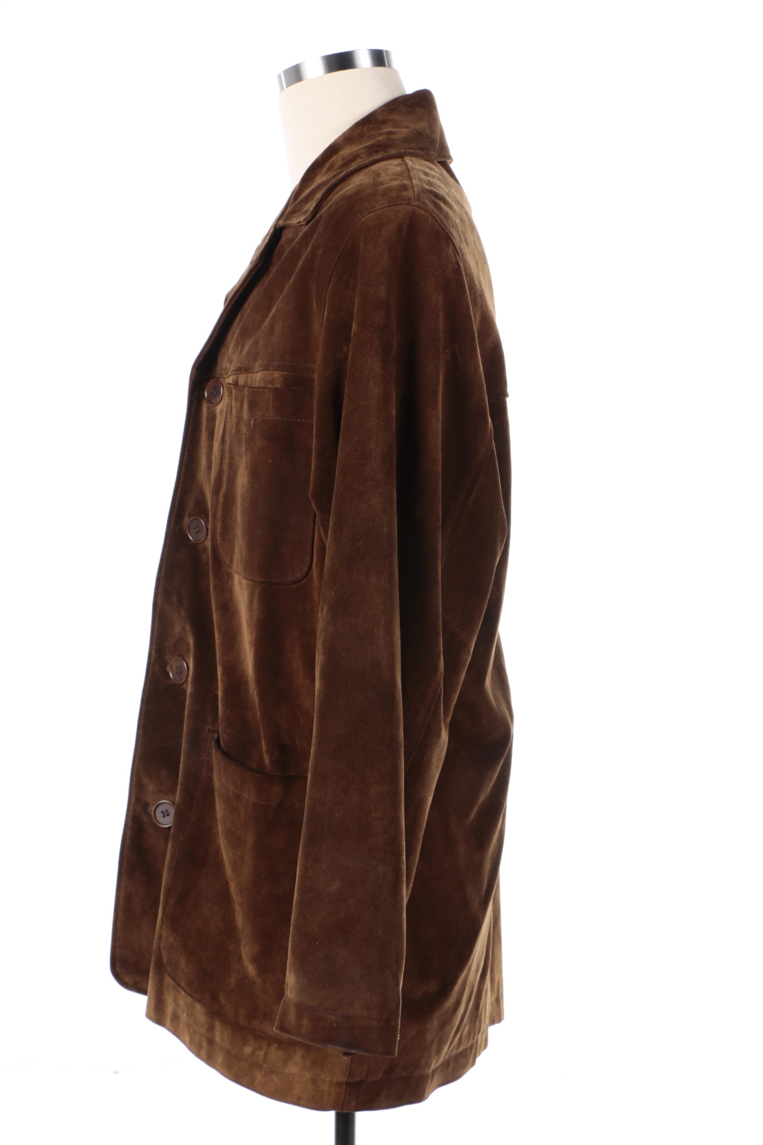 Men's Britches of Georgetowne Brown Suede Jacket