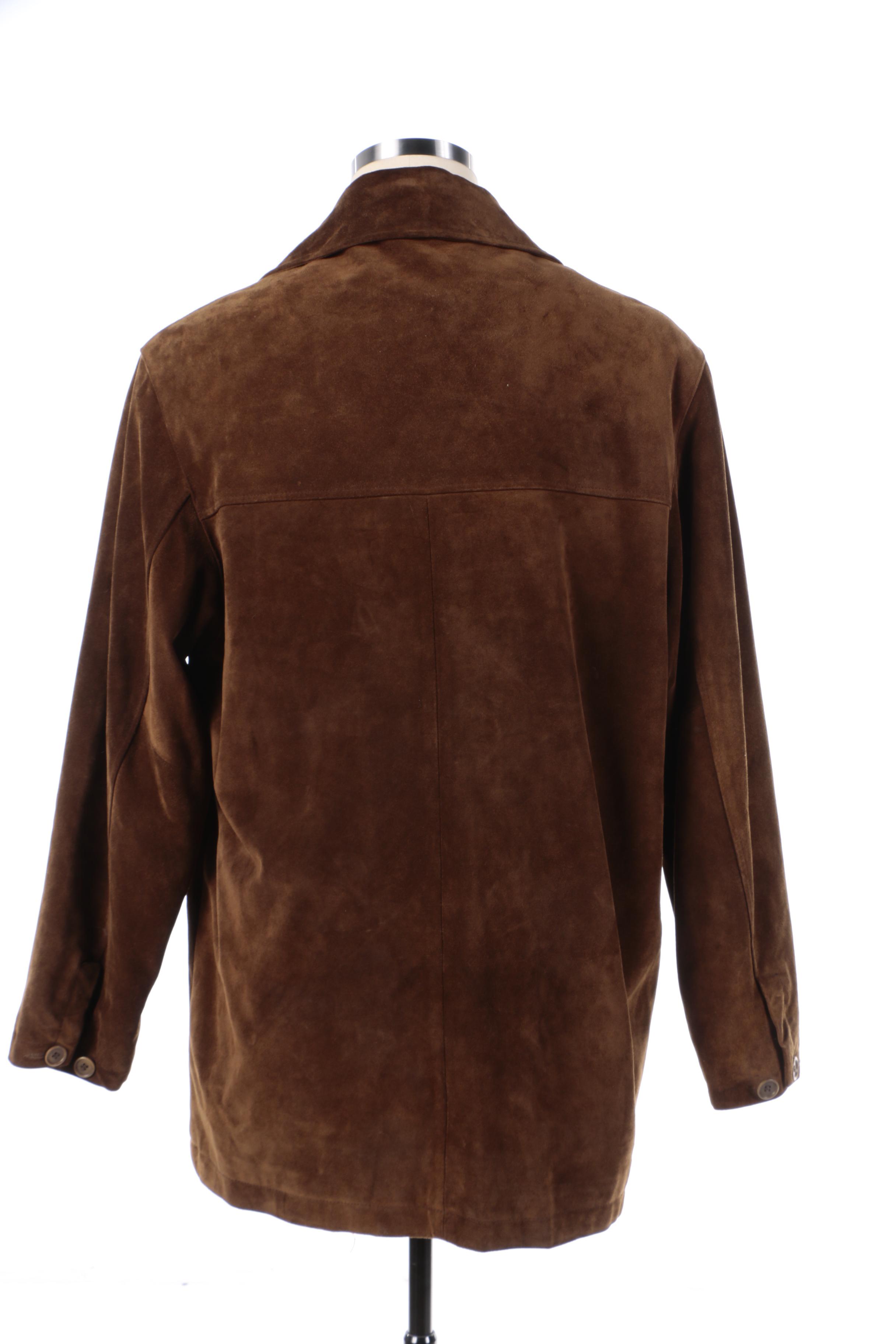 Men's Britches of Georgetowne Brown Suede Jacket
