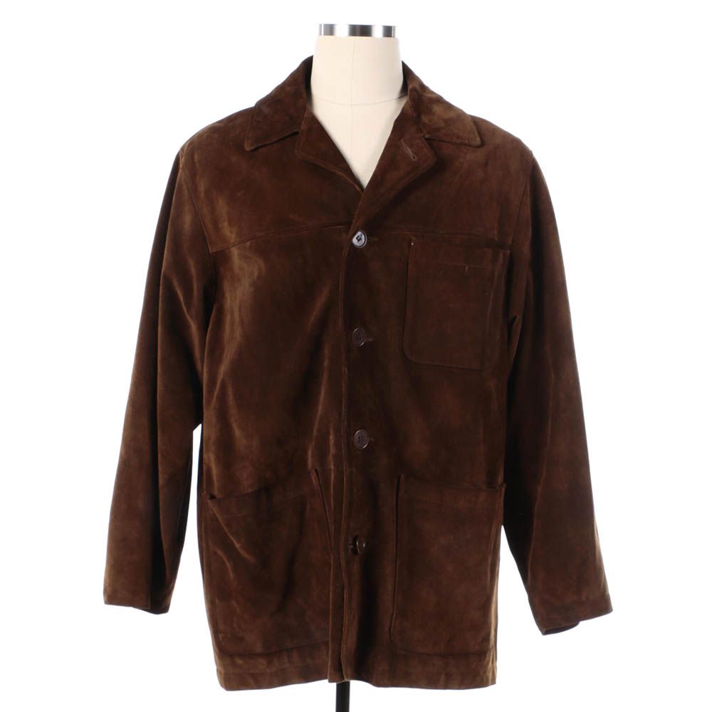 Men's Britches of Georgetowne Brown Suede Jacket