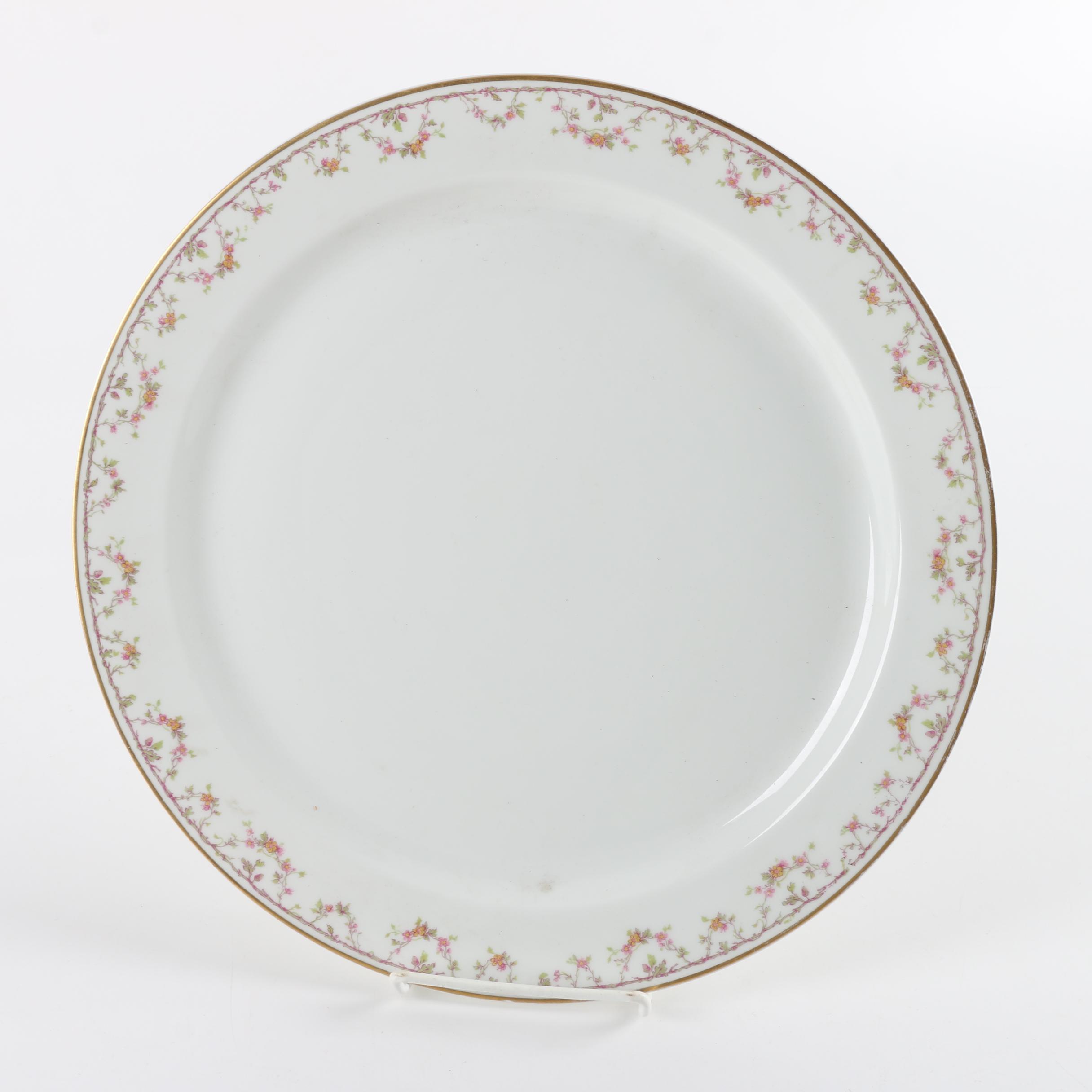 Vintage Haviland Limoges Porcelain Plate and Berry Bowls