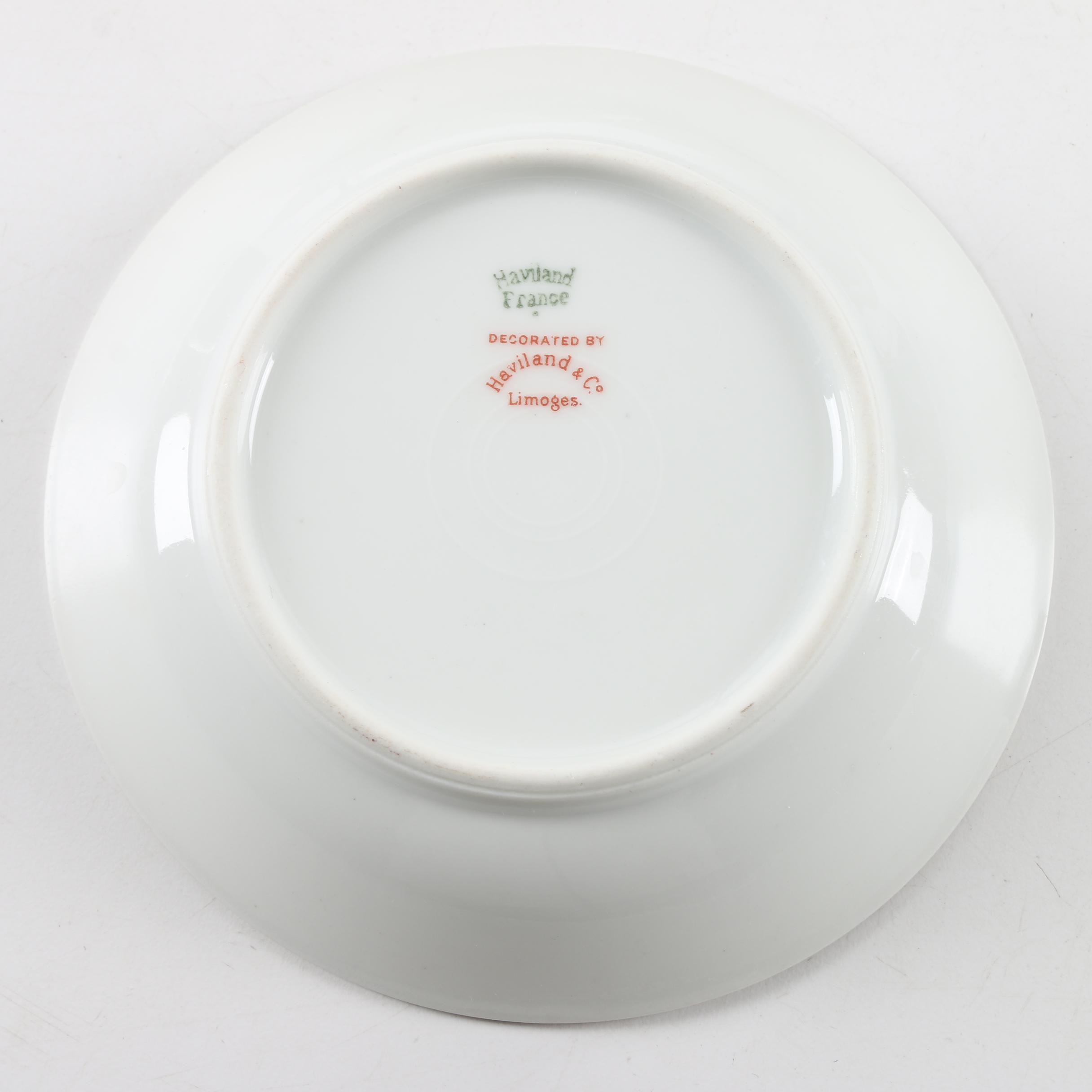 Vintage Haviland Limoges Porcelain Plate and Berry Bowls