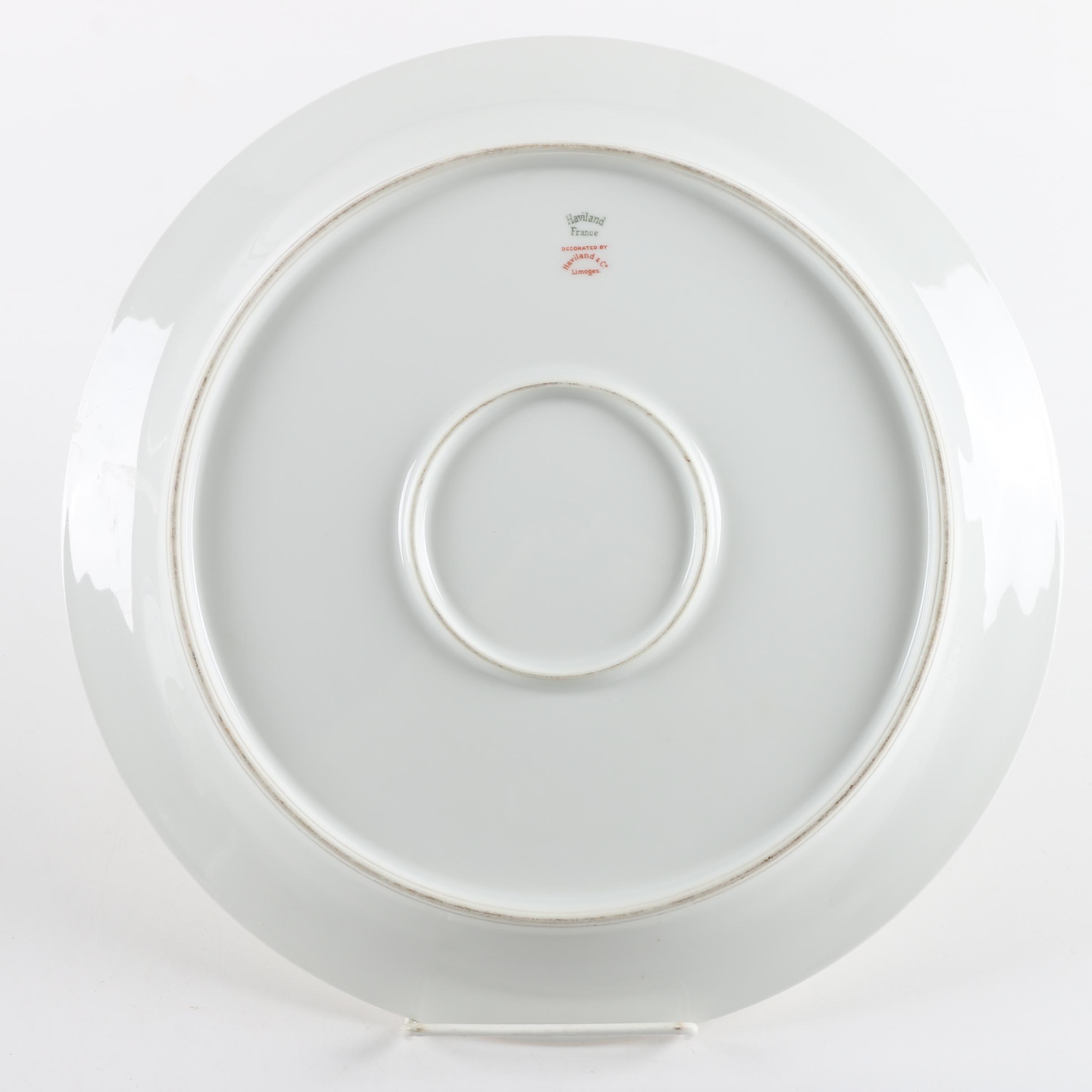 Vintage Haviland Limoges Porcelain Plate and Berry Bowls