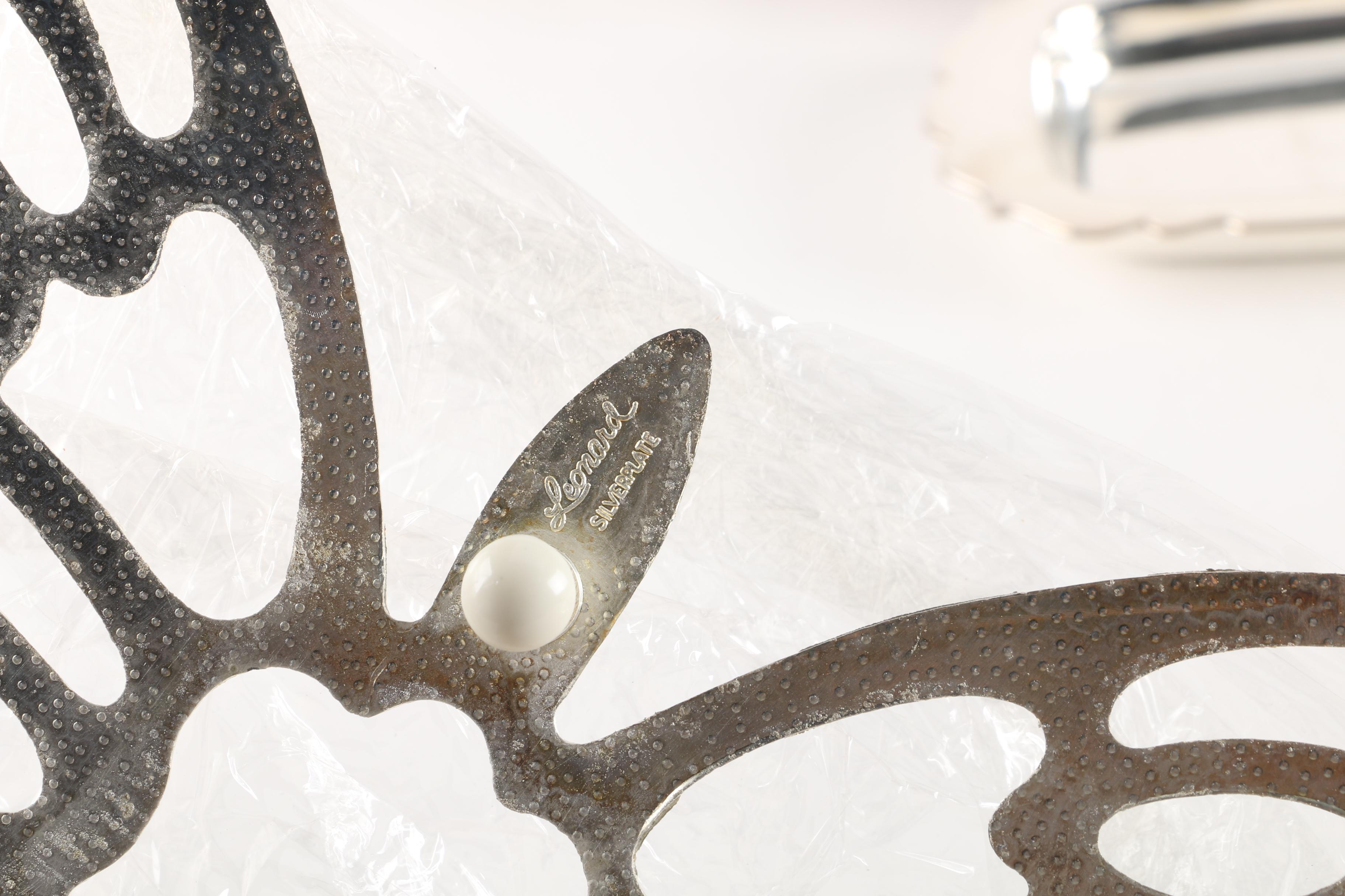 Reed & Barton "Holiday" Serving Dish with Other Silver Plate Tableware