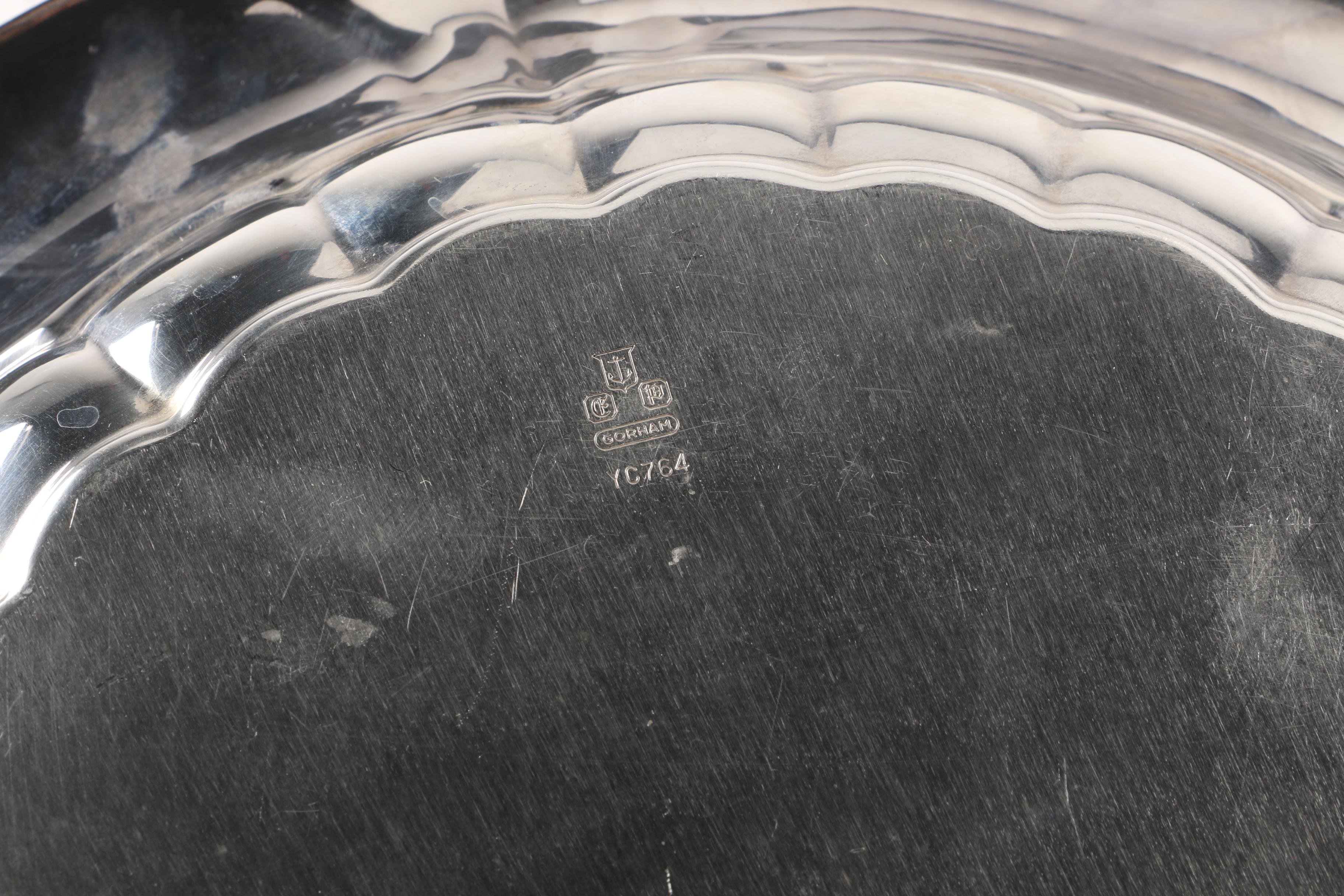 Reed & Barton "Holiday" Serving Dish with Other Silver Plate Tableware