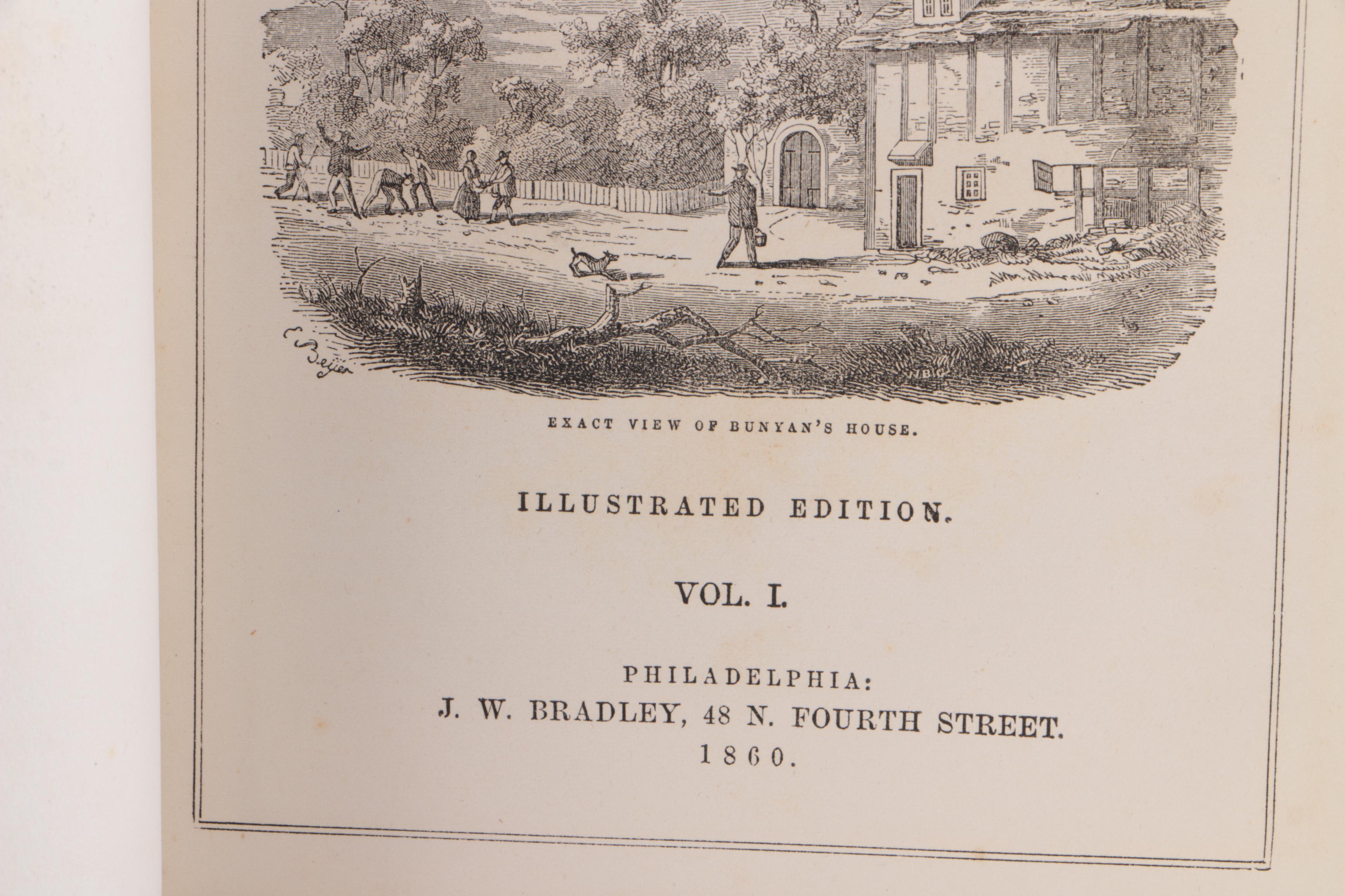 1860 "Bunyan's Complete Works" and 1866 "Tennyson's Poems"