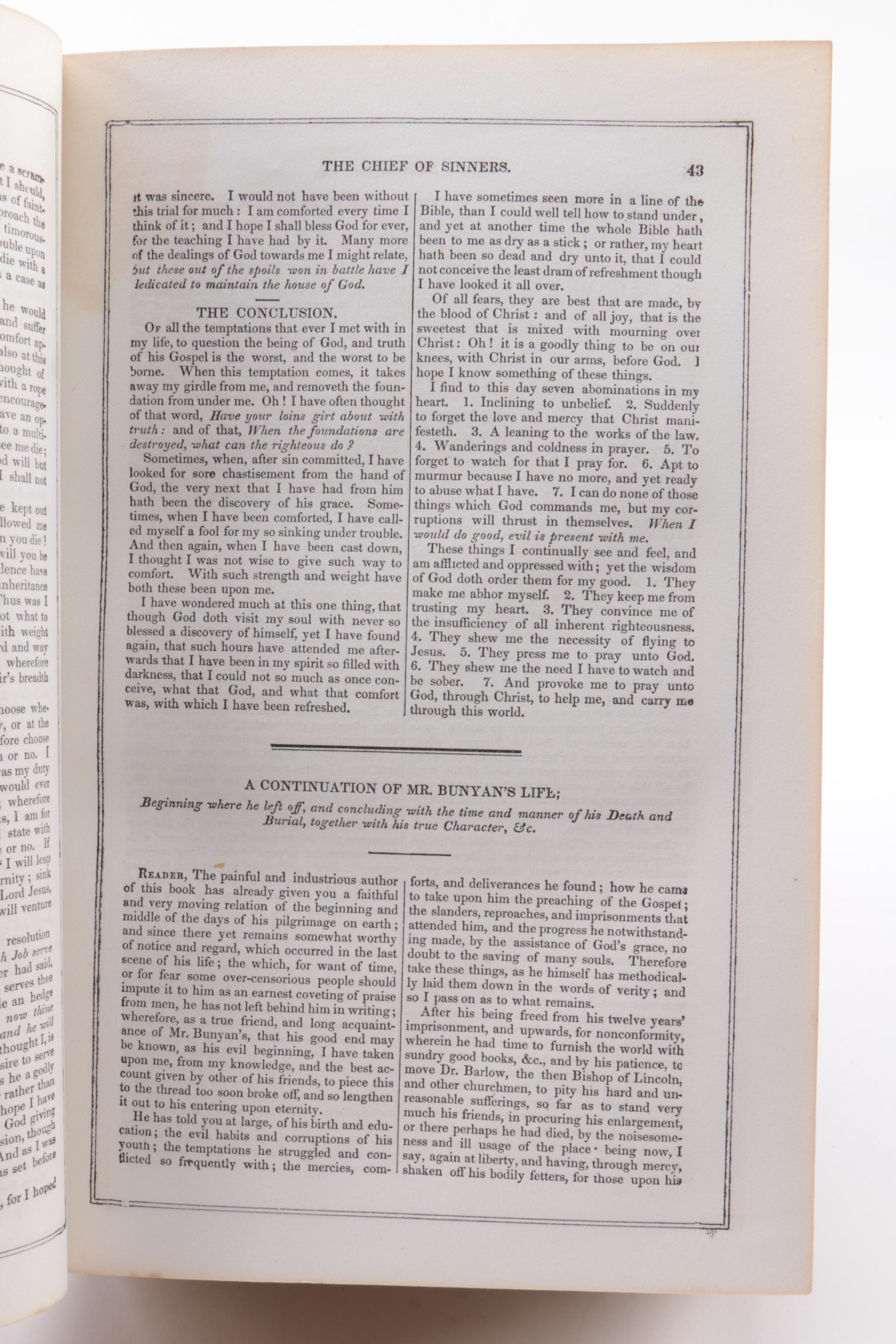 1860 "Bunyan's Complete Works" and 1866 "Tennyson's Poems"