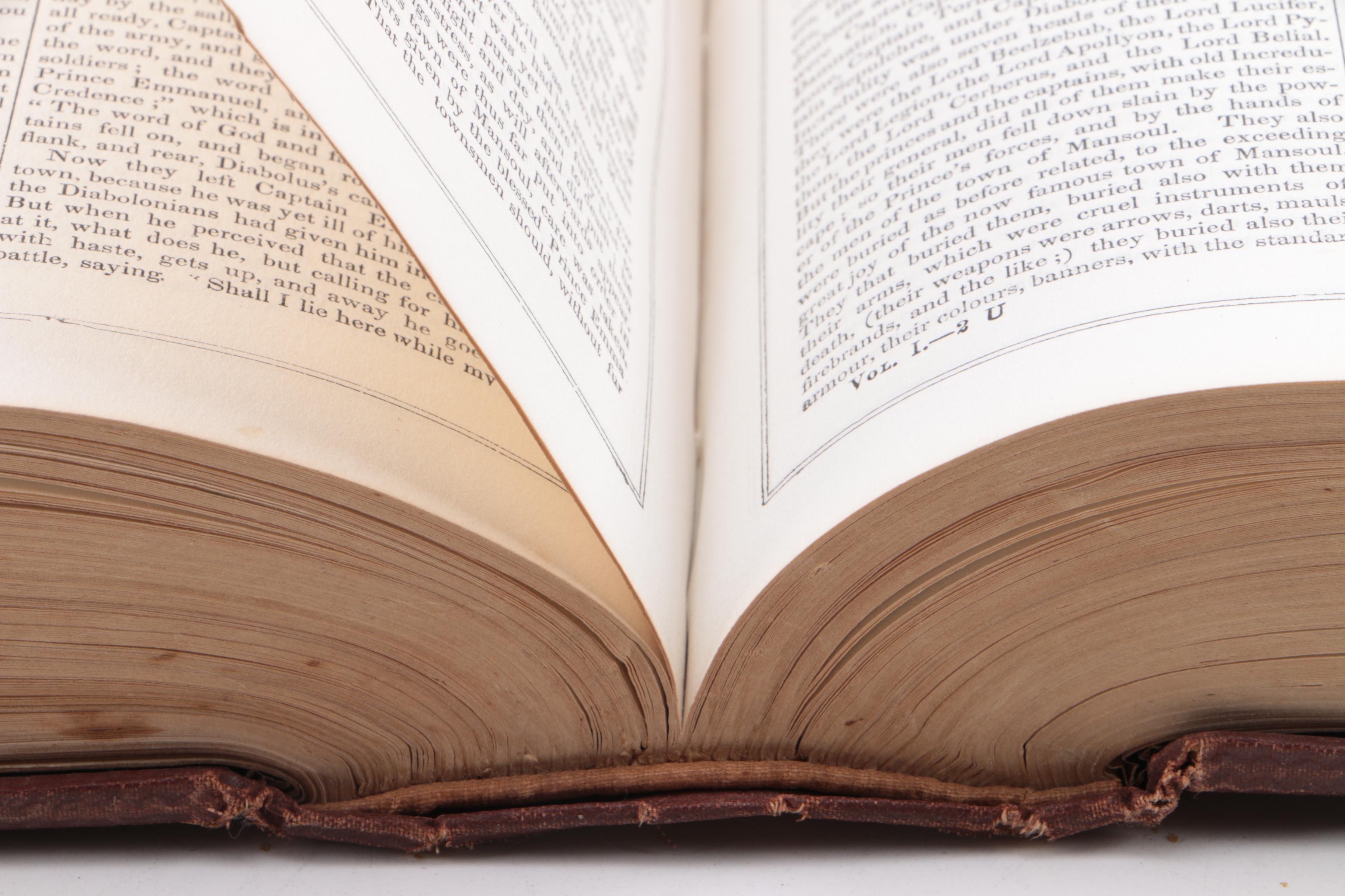 1860 "Bunyan's Complete Works" and 1866 "Tennyson's Poems"