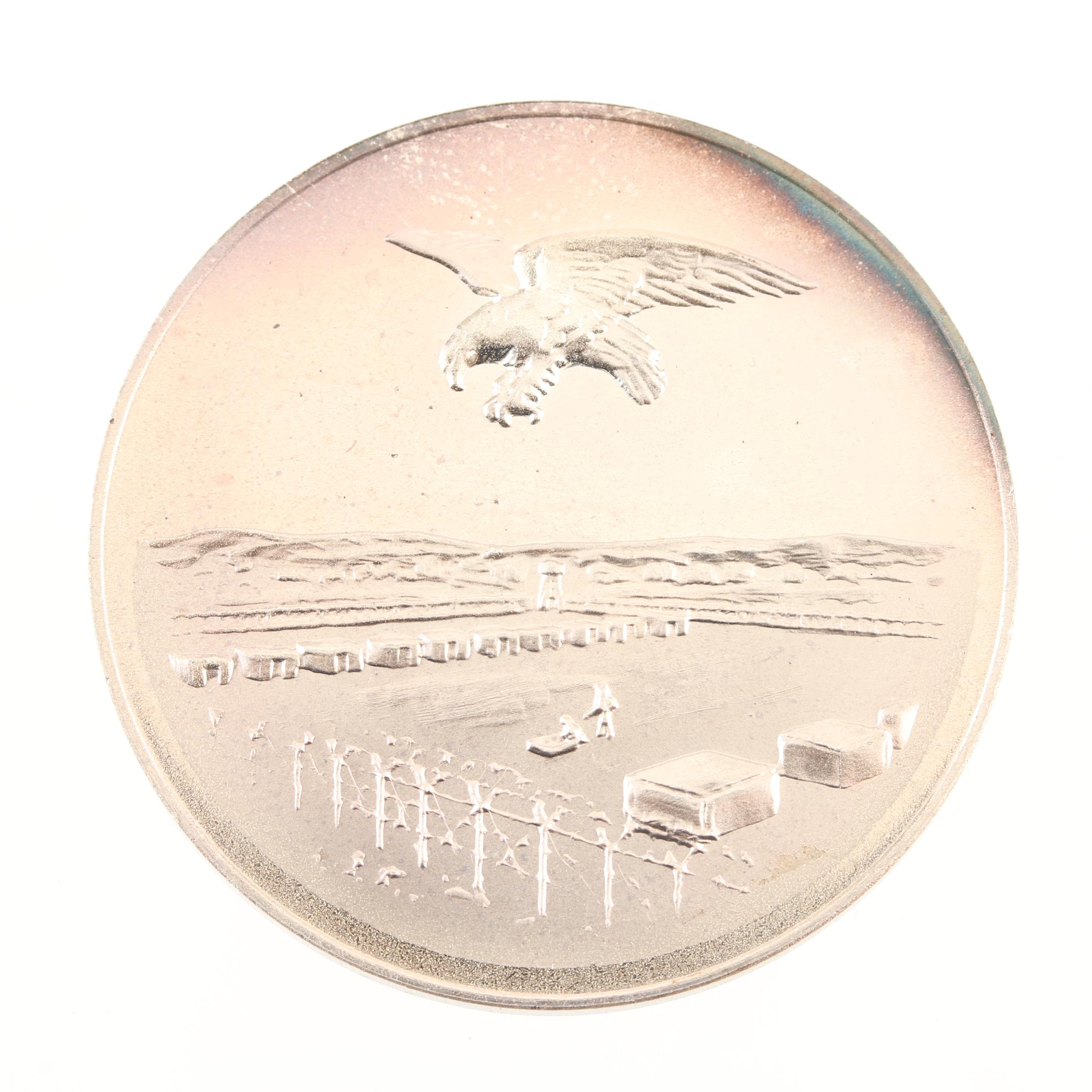 Group of Two Silver Commemorative Medals