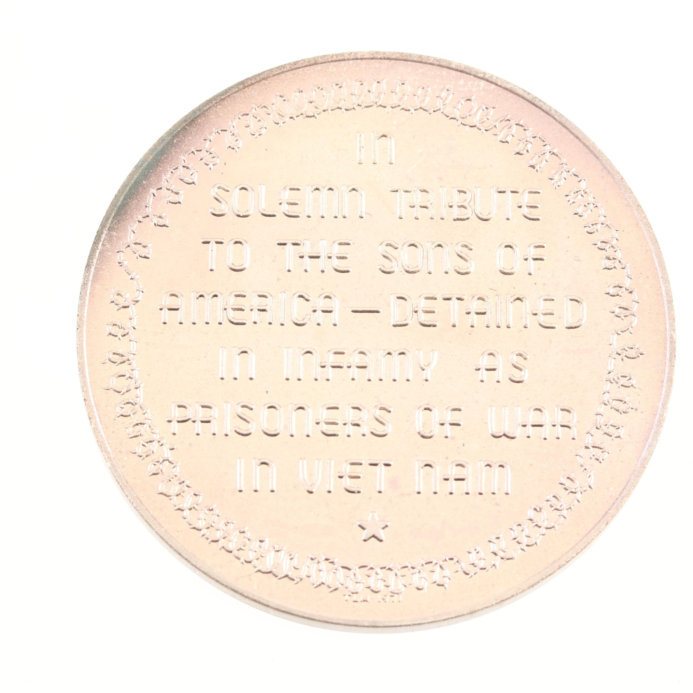 Group of Two Silver Commemorative Medals