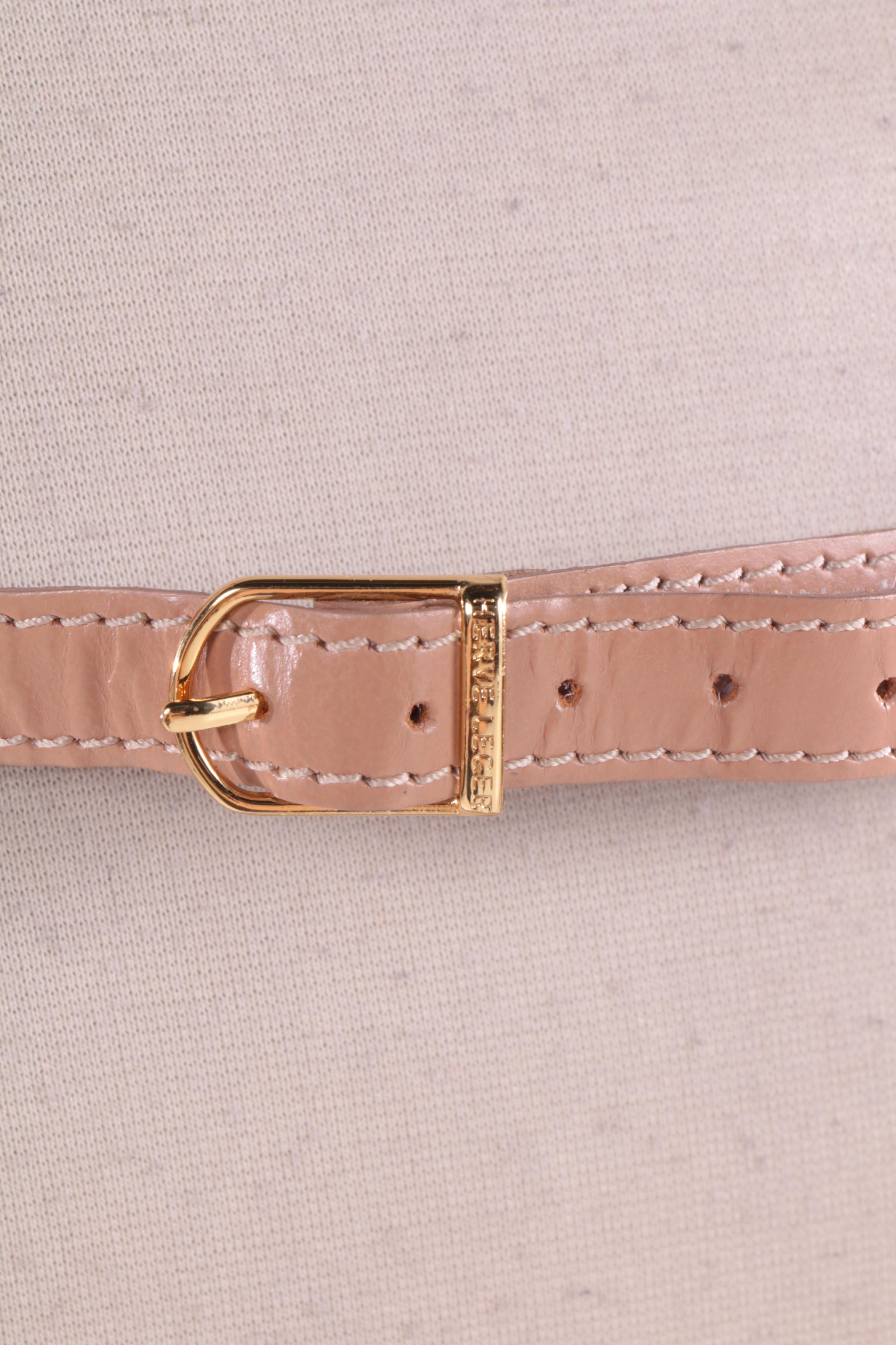 2012 Runway Hervé Léger Leather Laser Cut Bustier, New With Tags