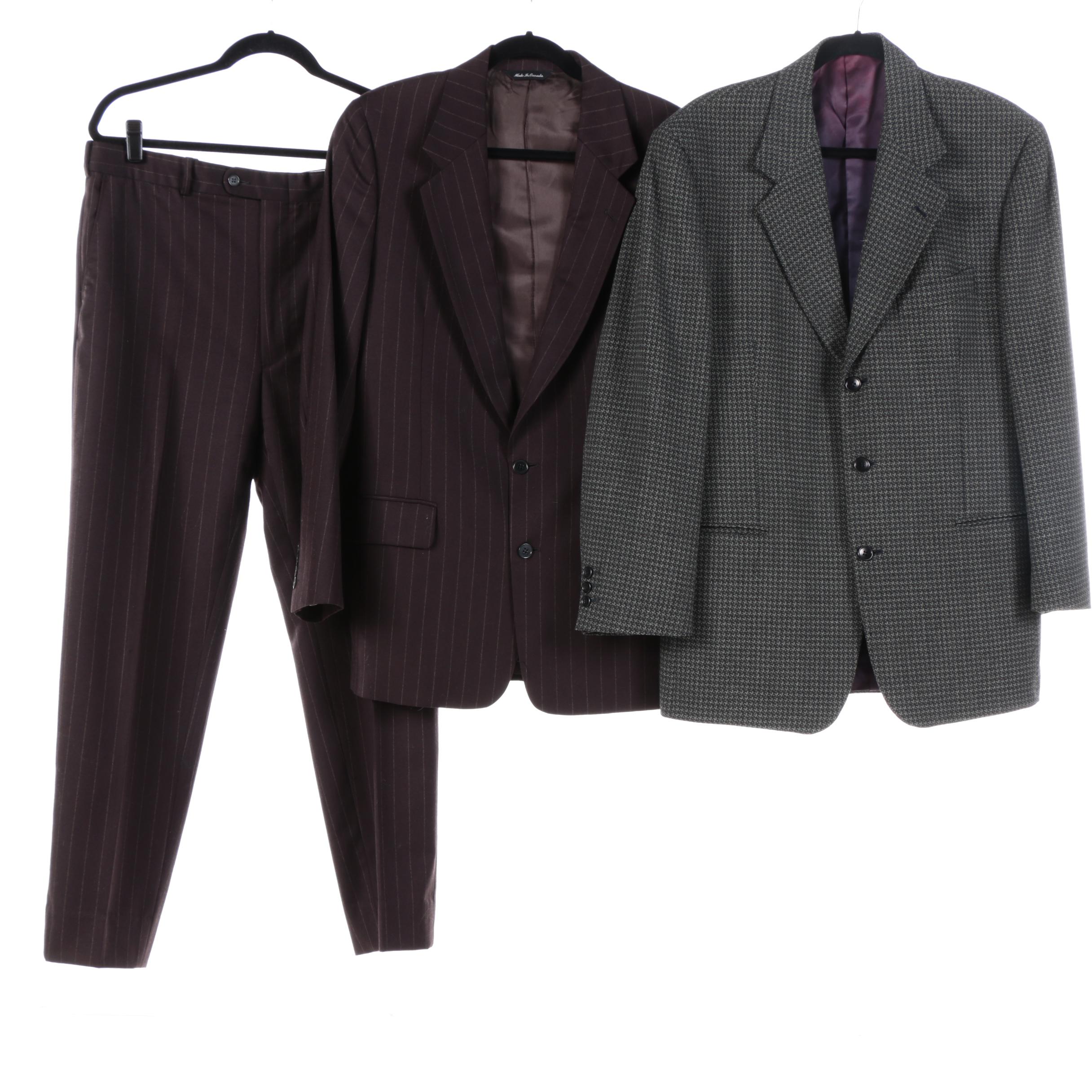 Men's Alan Flusser for Saks Fifth Avenue Suit and Andrew Fezza Blazer