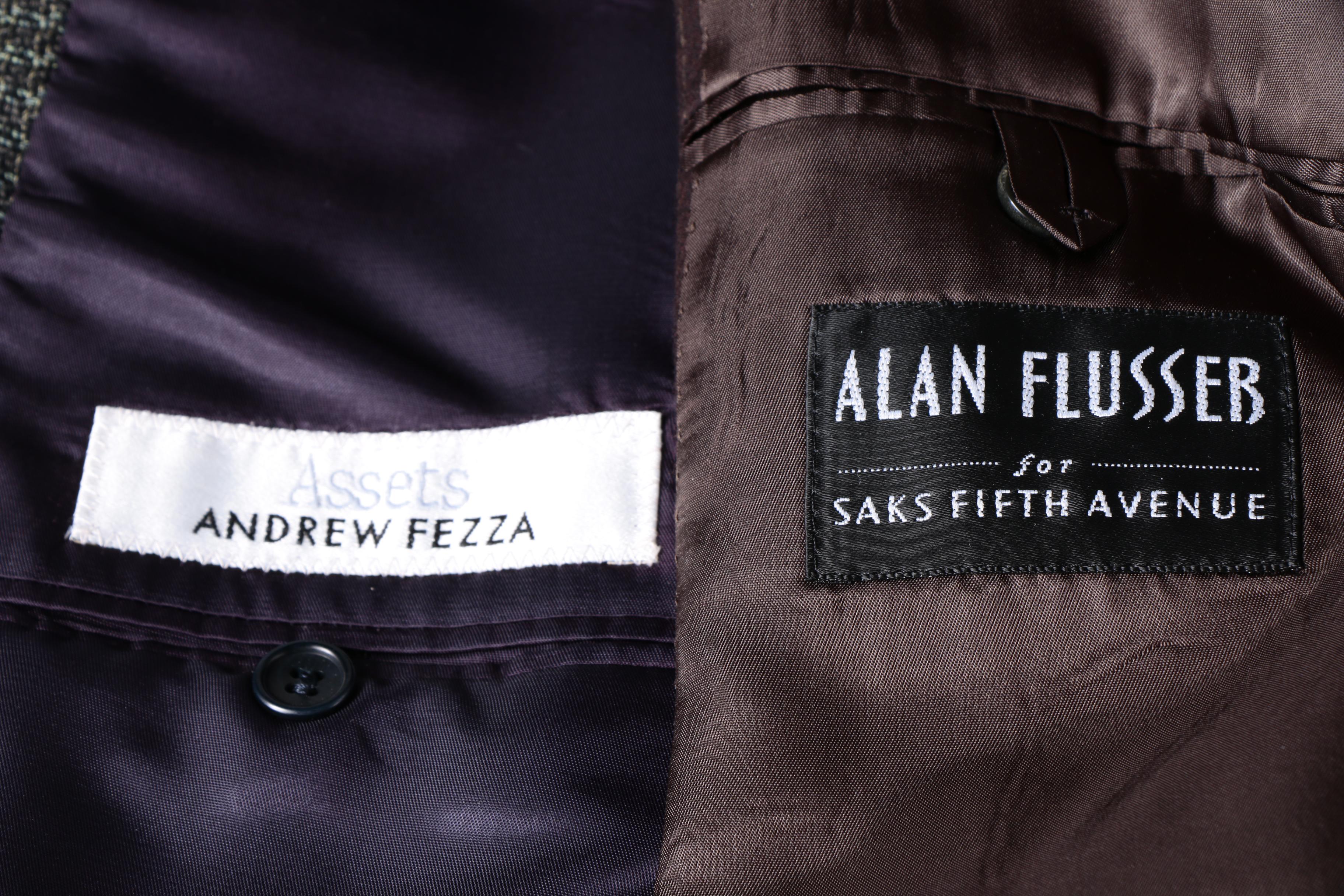 Men's Alan Flusser for Saks Fifth Avenue Suit and Andrew Fezza Blazer