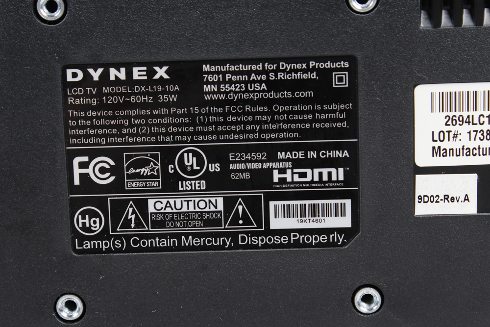 Dynex 18.5" Television