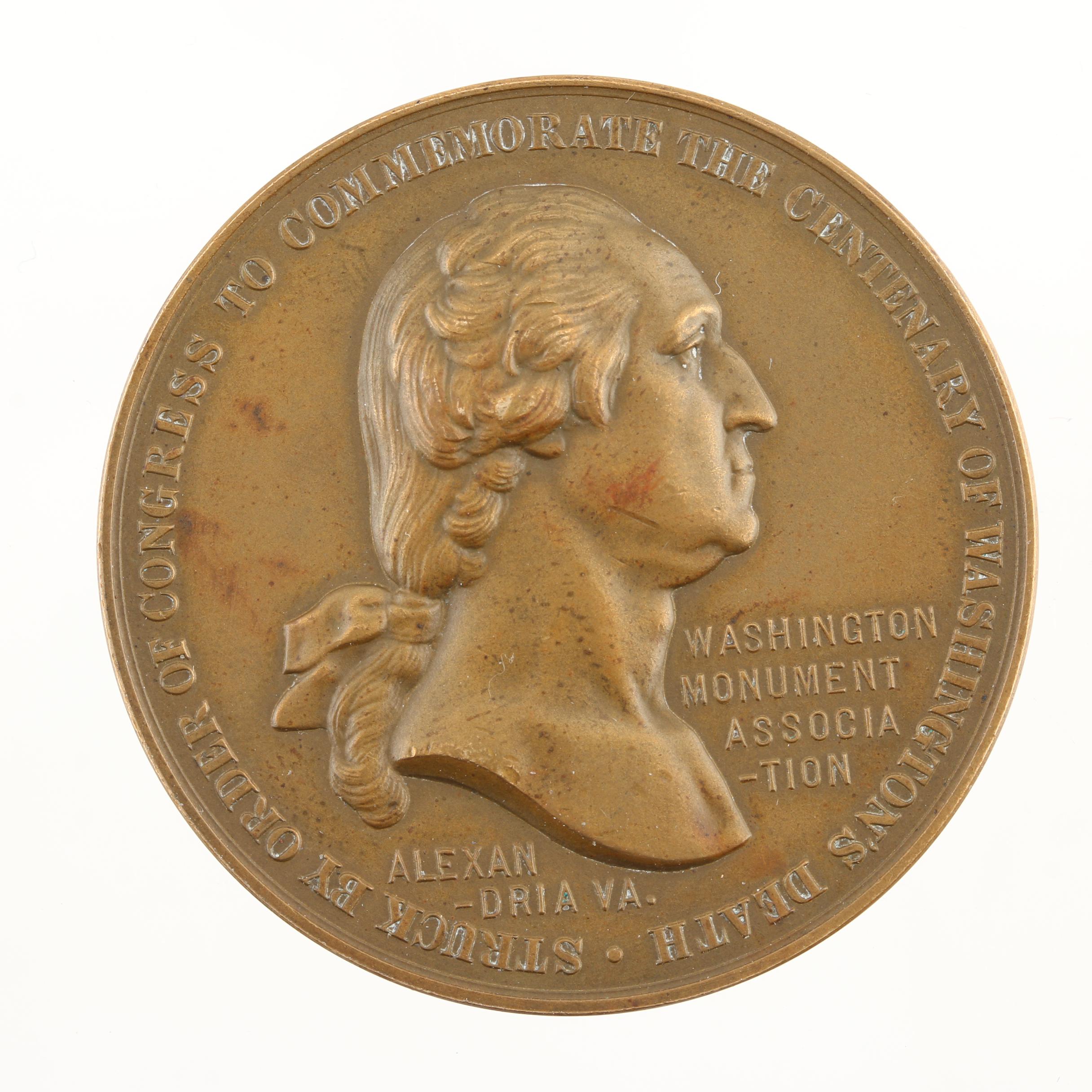 Group of Two Washington Monument Association Bronze Medals