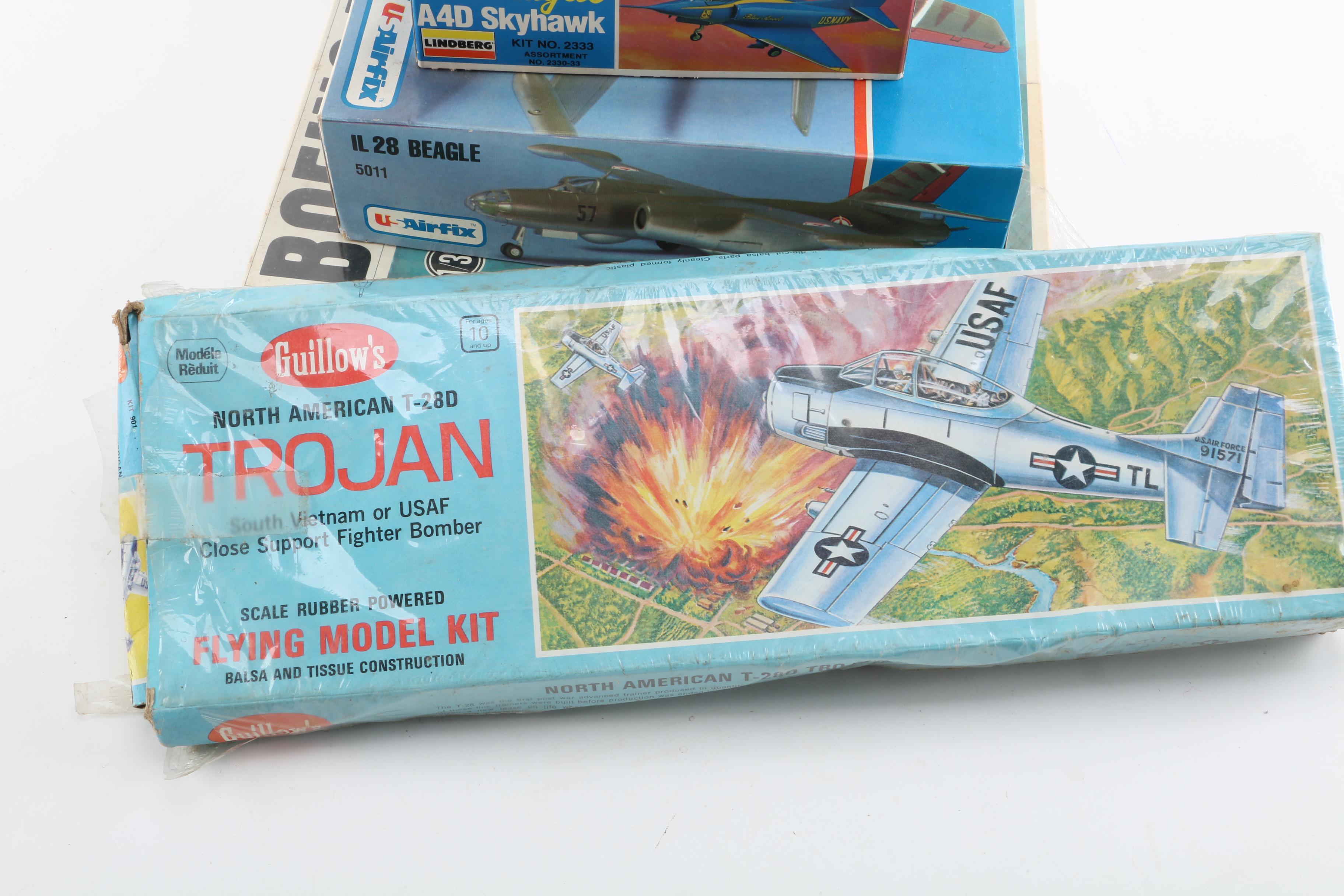 Military Aircraft Model Kits Including Lindberg