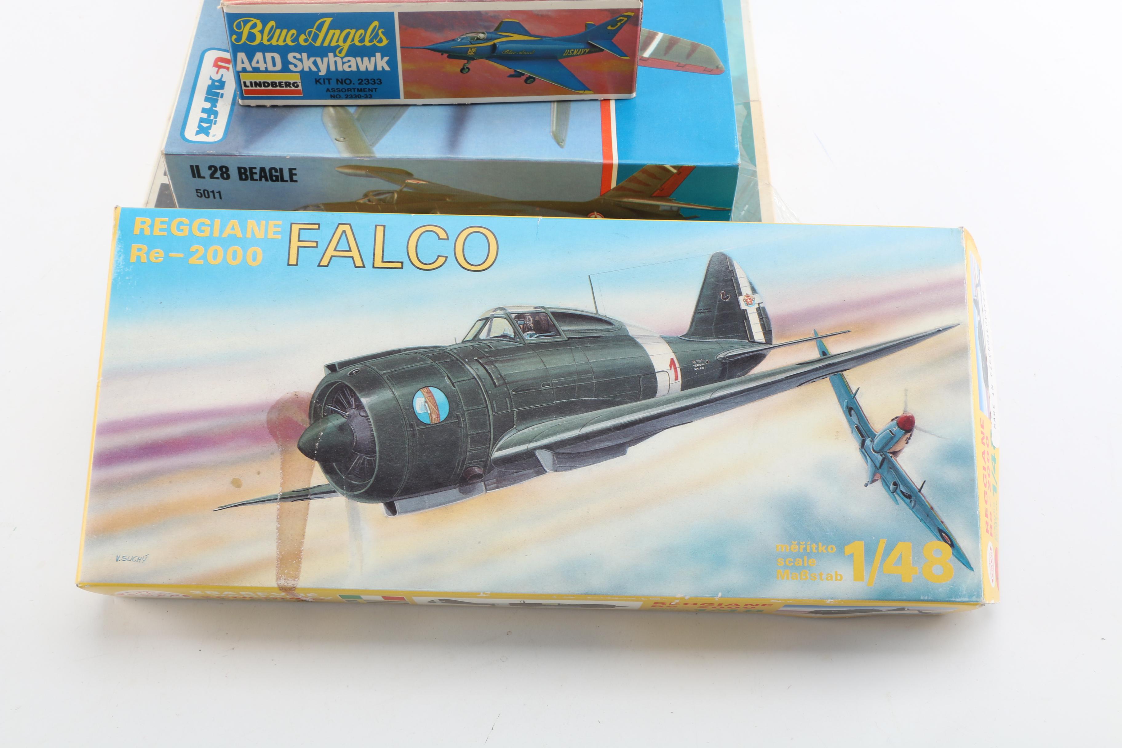 Military Aircraft Model Kits Including Lindberg