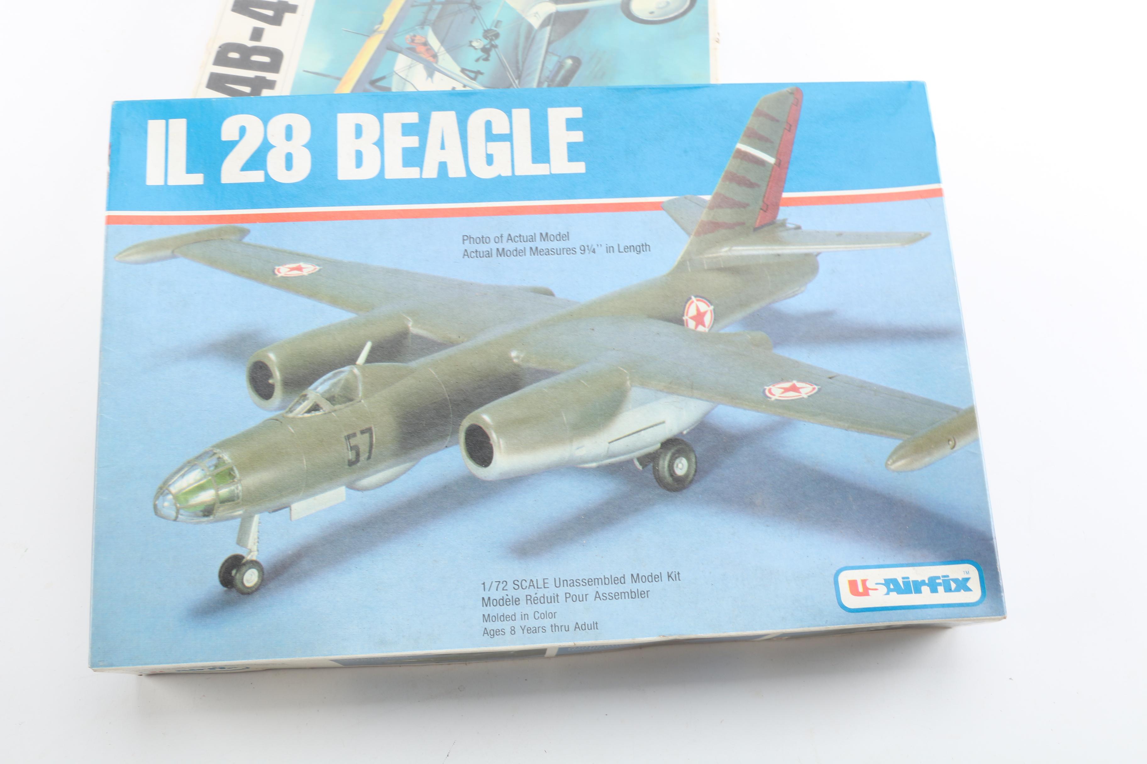 Military Aircraft Model Kits Including Lindberg