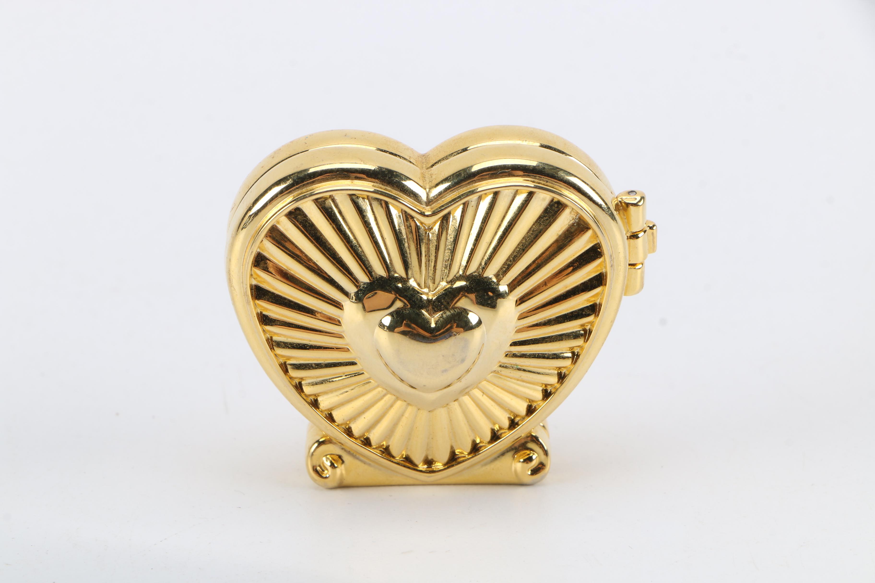 Timex and Gian Pini Gold-Toned Metal Desk Clocks