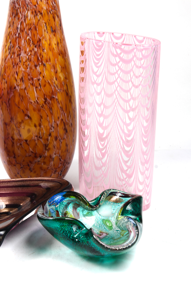 Art Glass Vases and Bowls