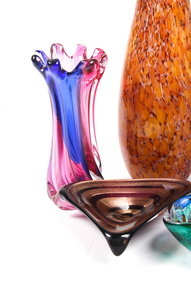 Art Glass Vases and Bowls