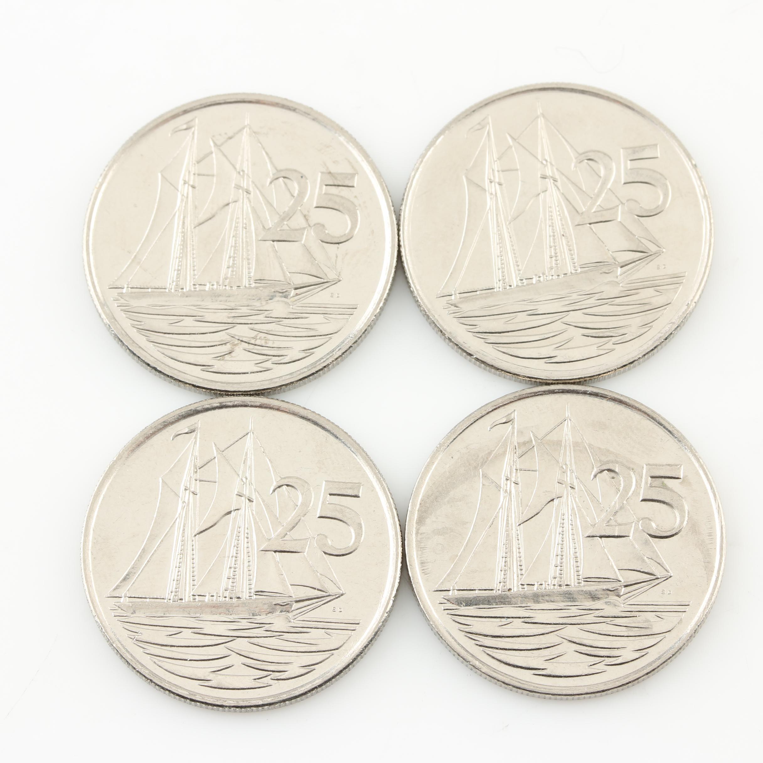 Ten Modern Coins from The Cayman Islands