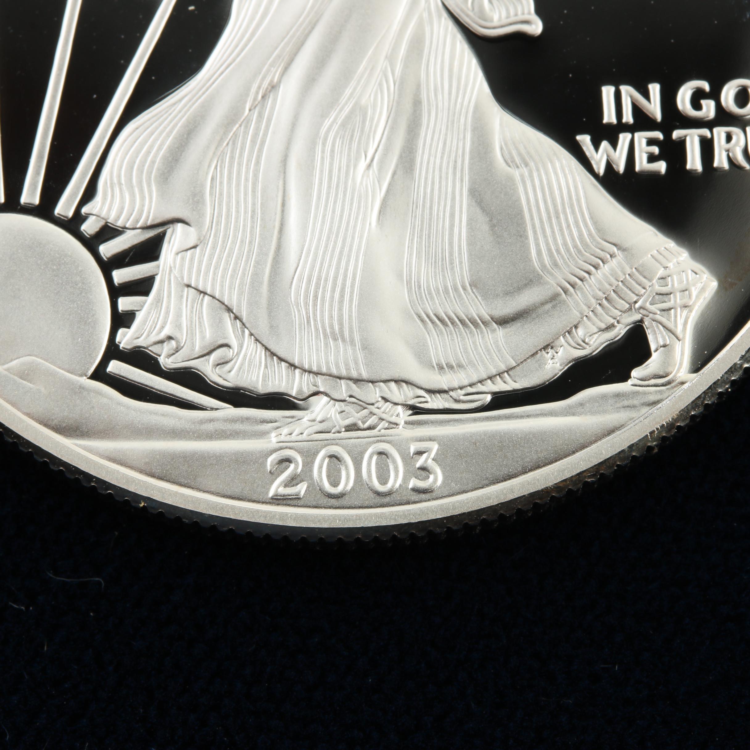 2003-W Walking Liberty Silver Eagle Proof Bullion Coin