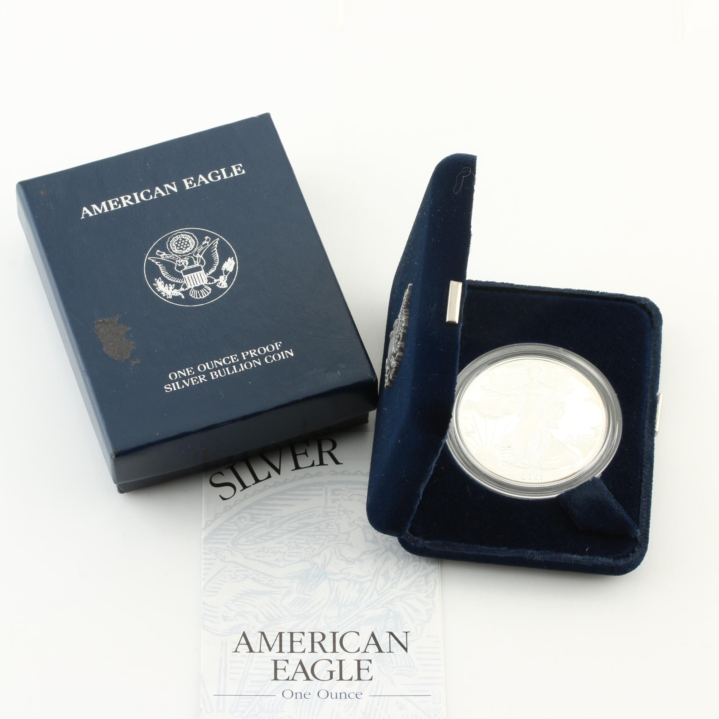 2003-W Walking Liberty Silver Eagle Proof Bullion Coin