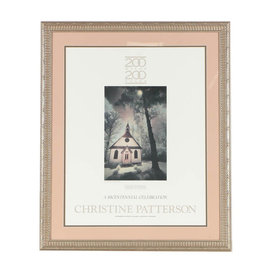 Offset Lithograph Exhibition Poster "Christine Patterson: 200 Miles, 200 Years"