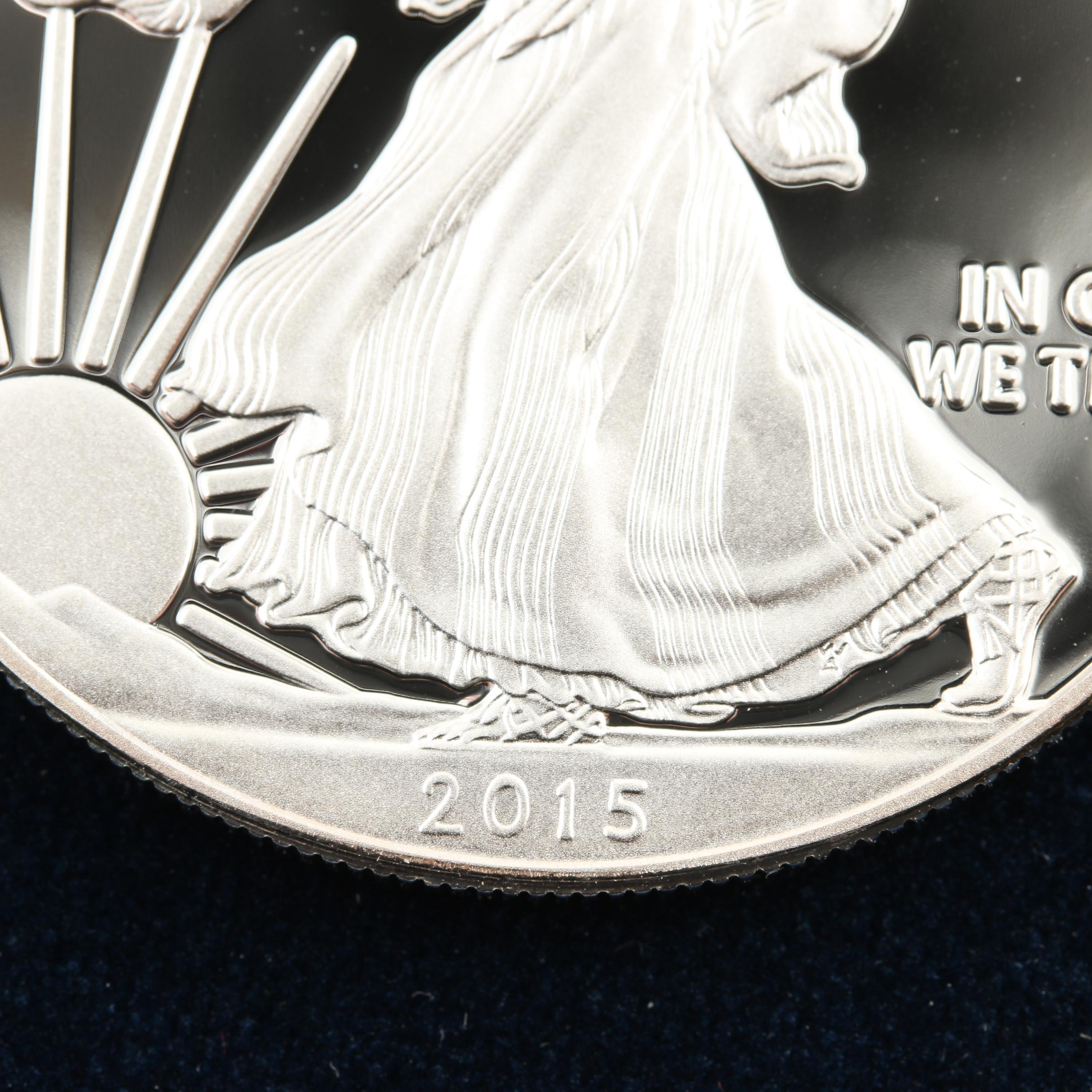 2015-W Walking Liberty Silver Eagle Proof Bullion Coin