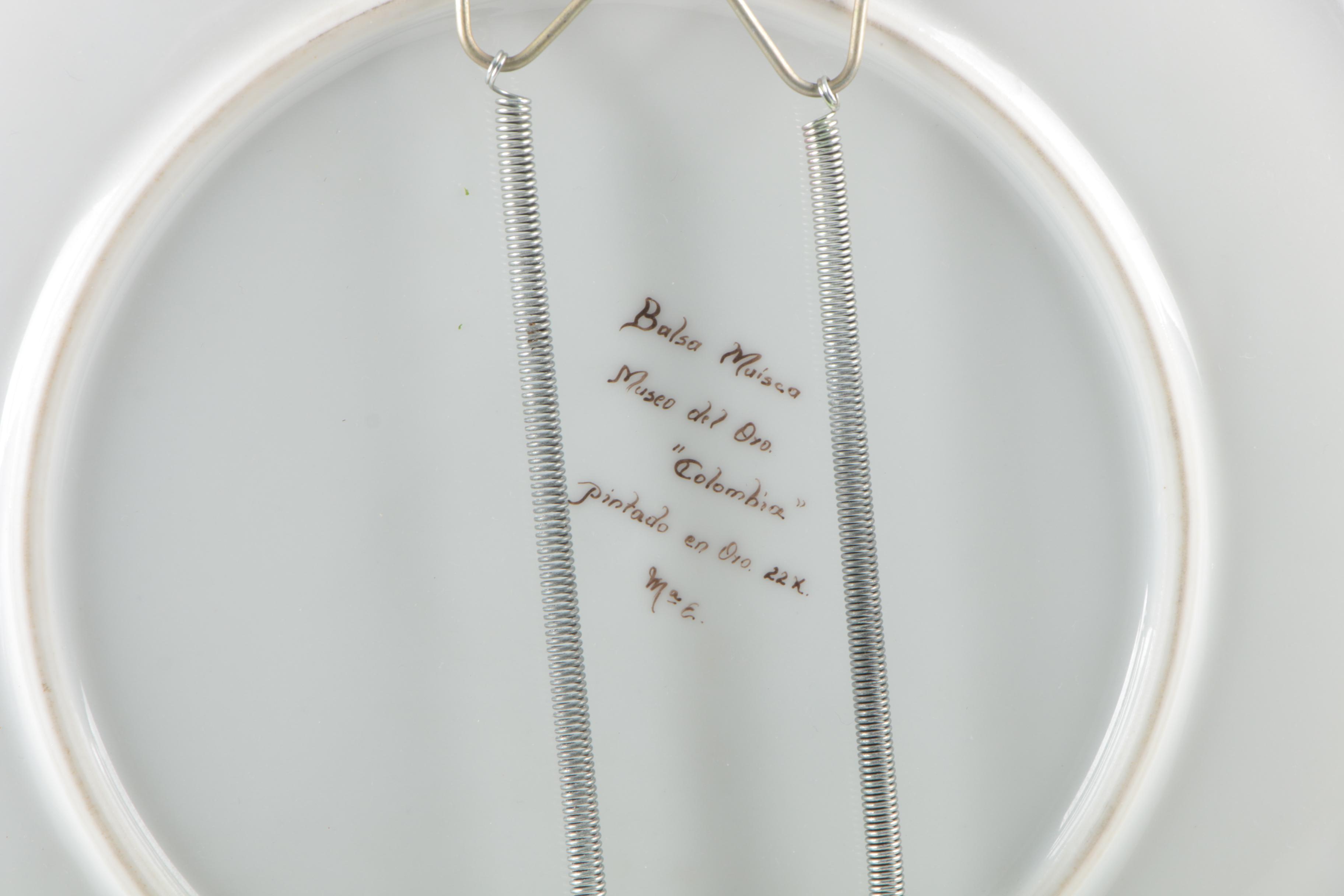 Columbian Museo del Oro Decorative Plate