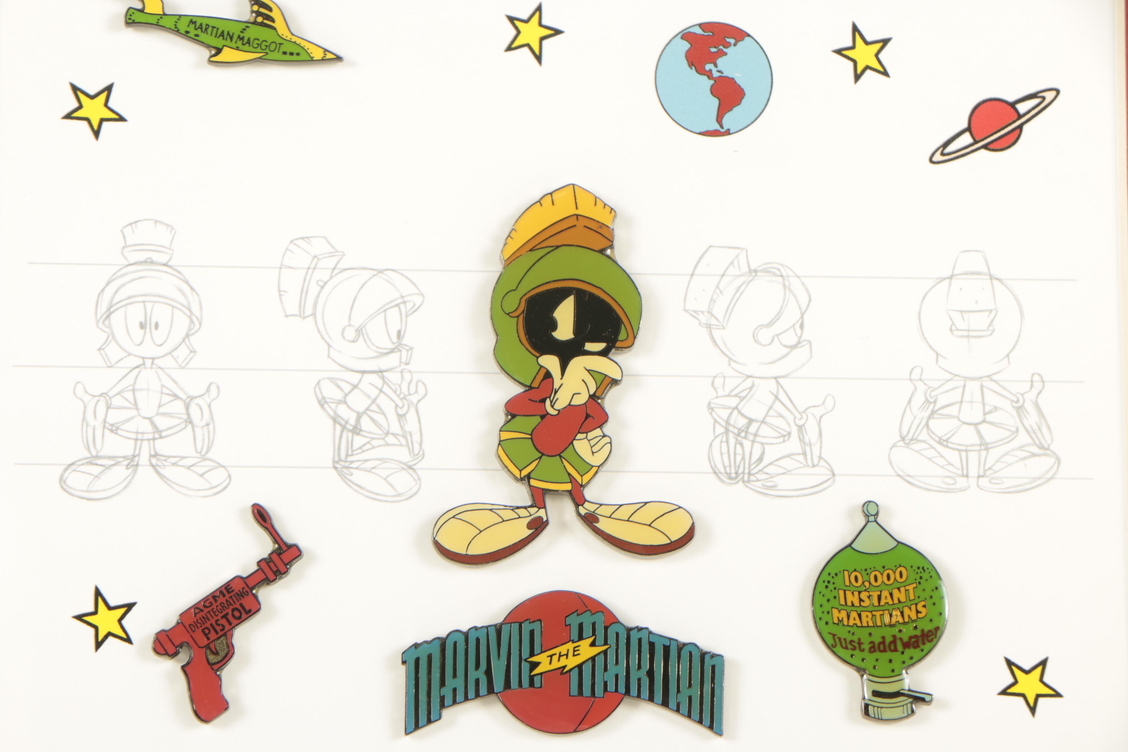 Warner Brothers Animation Cel Model Sheet of Marvin the Martian