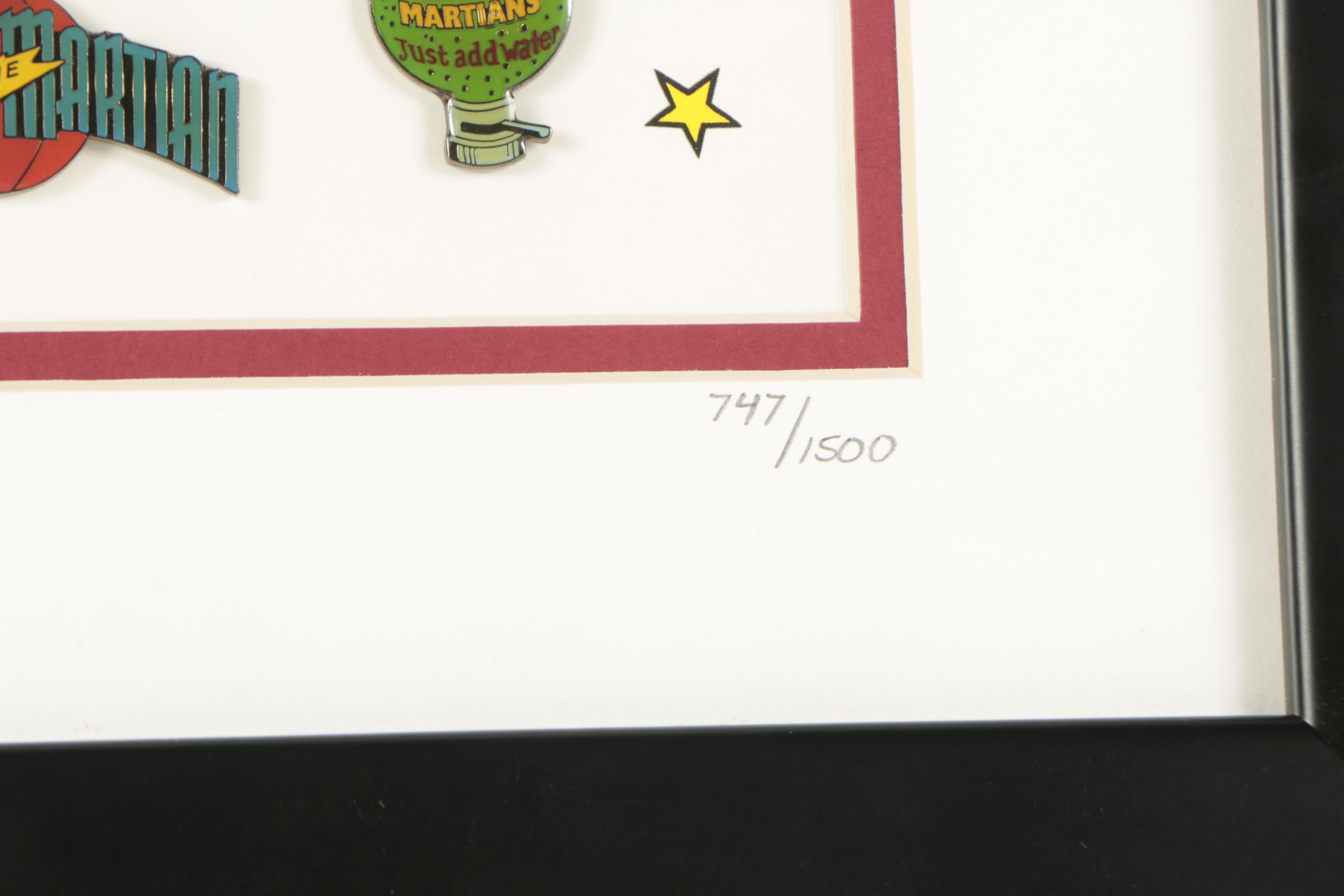 Warner Brothers Animation Cel Model Sheet of Marvin the Martian