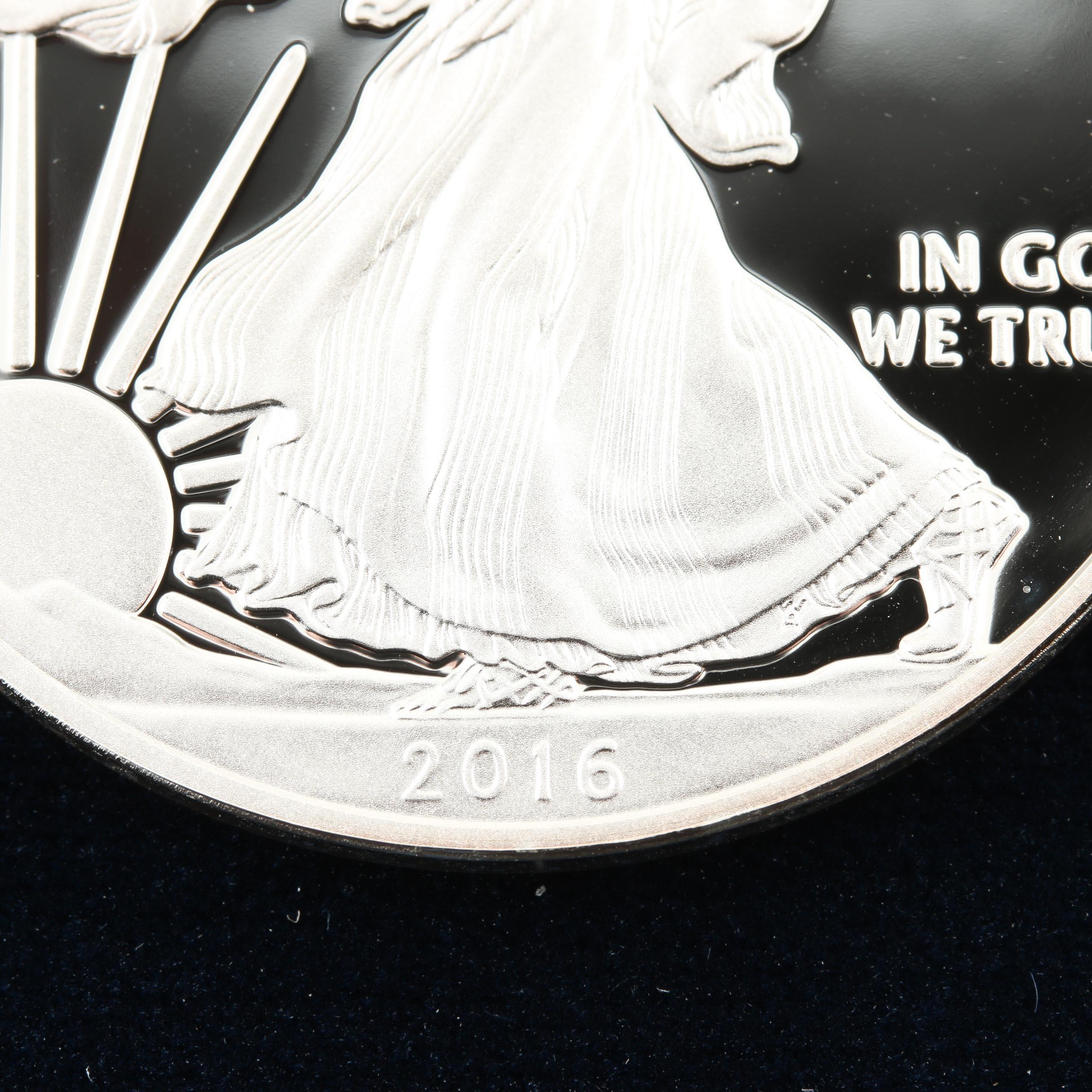 2016-W Walking Liberty Silver Eagle Proof Bullion Coin
