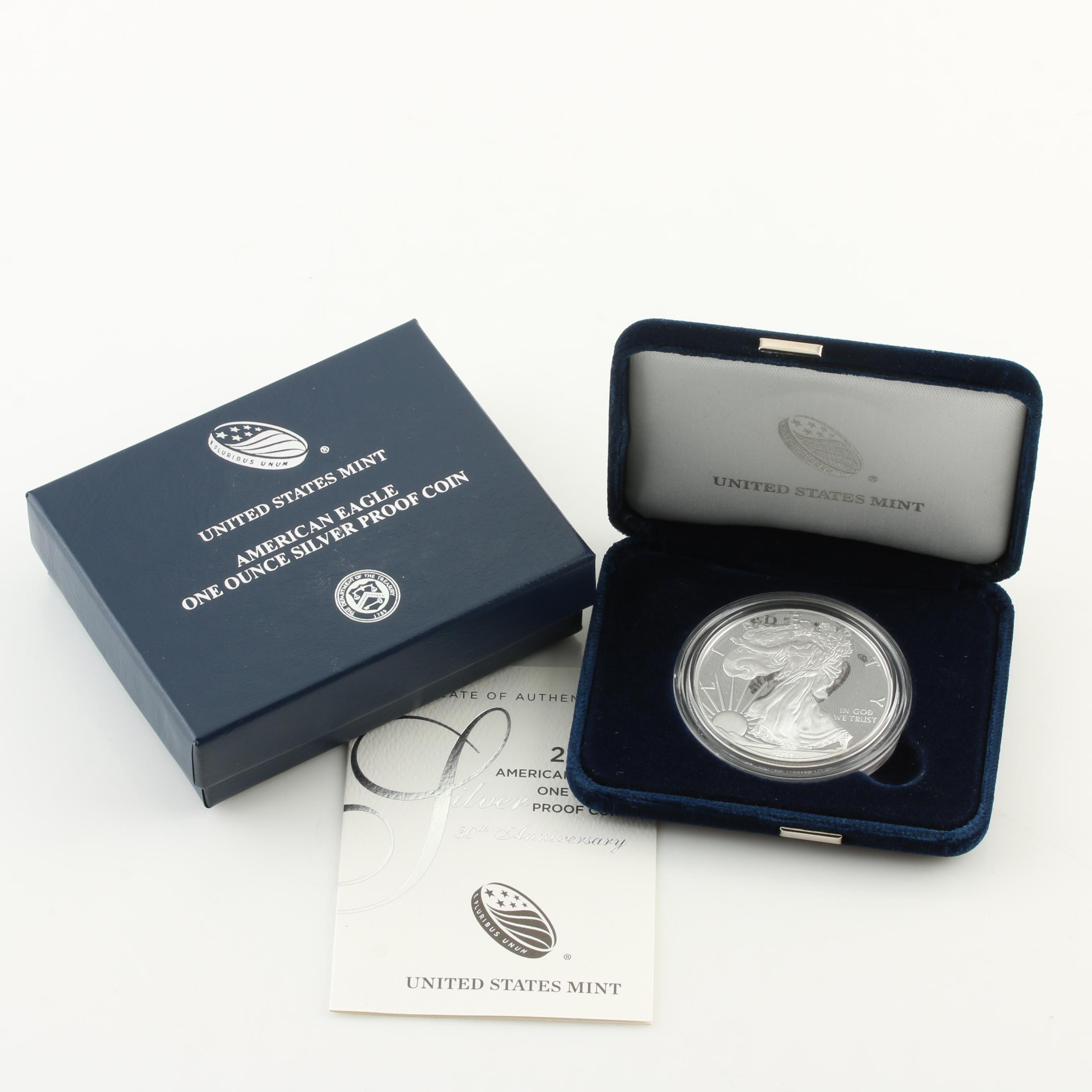 2016-W Walking Liberty Silver Eagle Proof Bullion Coin